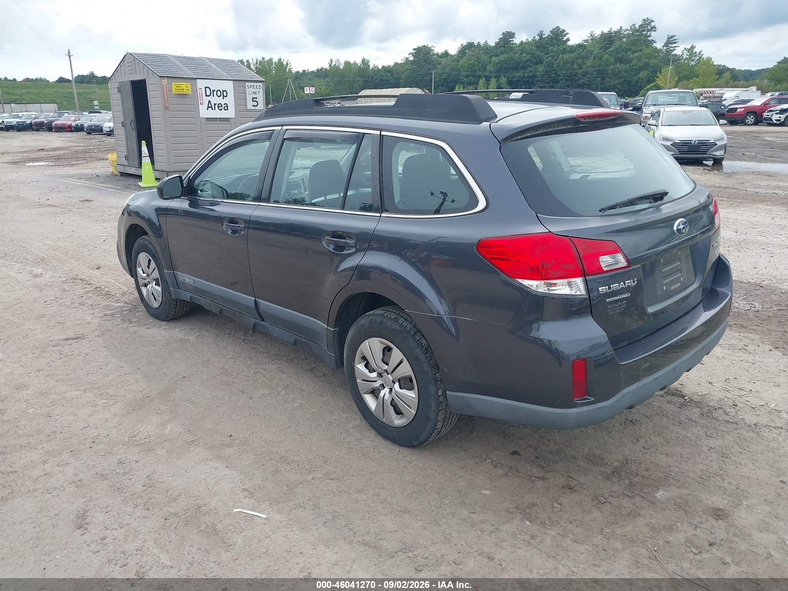 2013 Subaru Outback 2.5i Black vin: 4S4BRBAC1D1314089