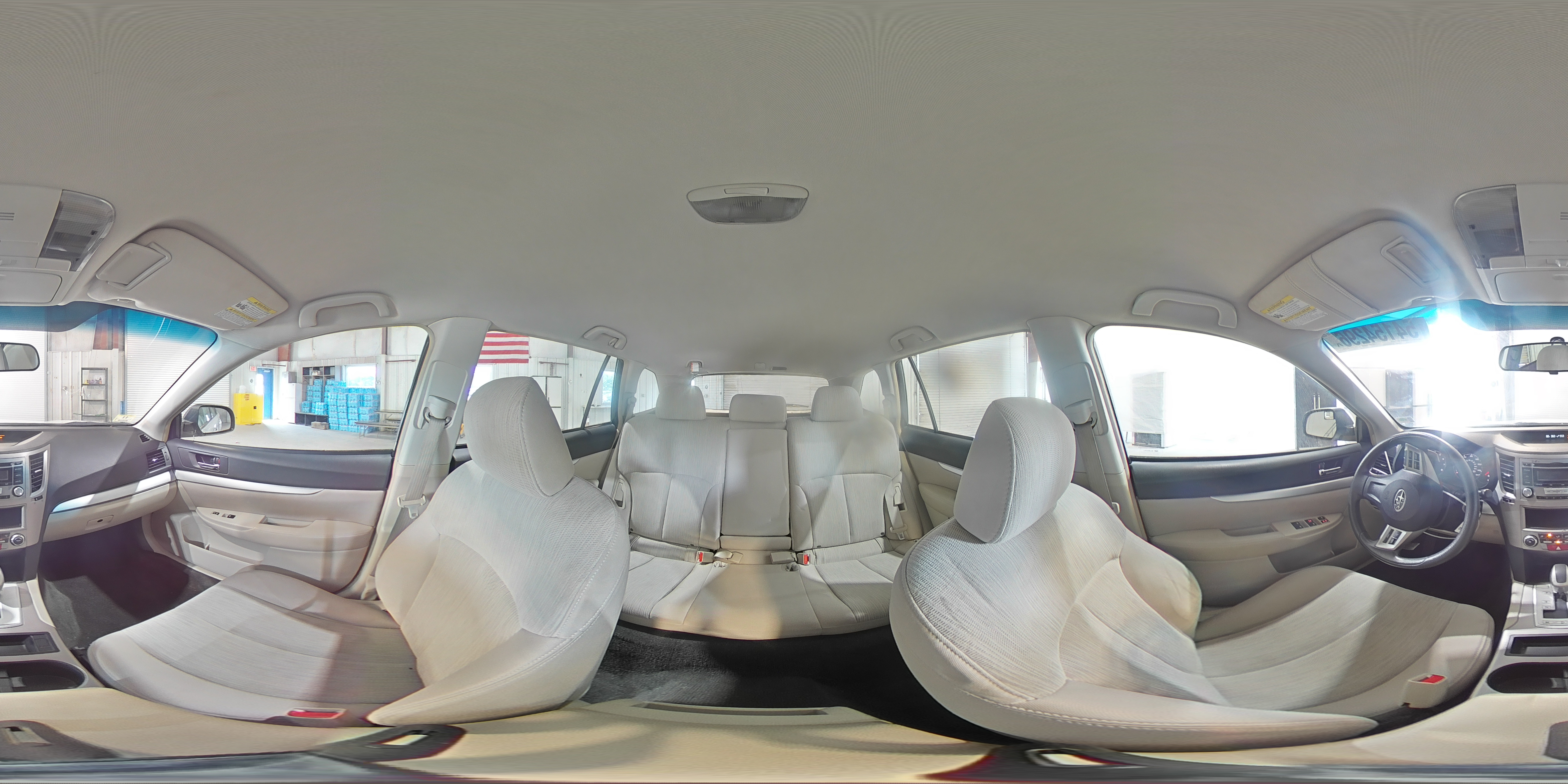 2013 Subaru Outback 2.5i White vin: 4S4BRBAC1D3254920