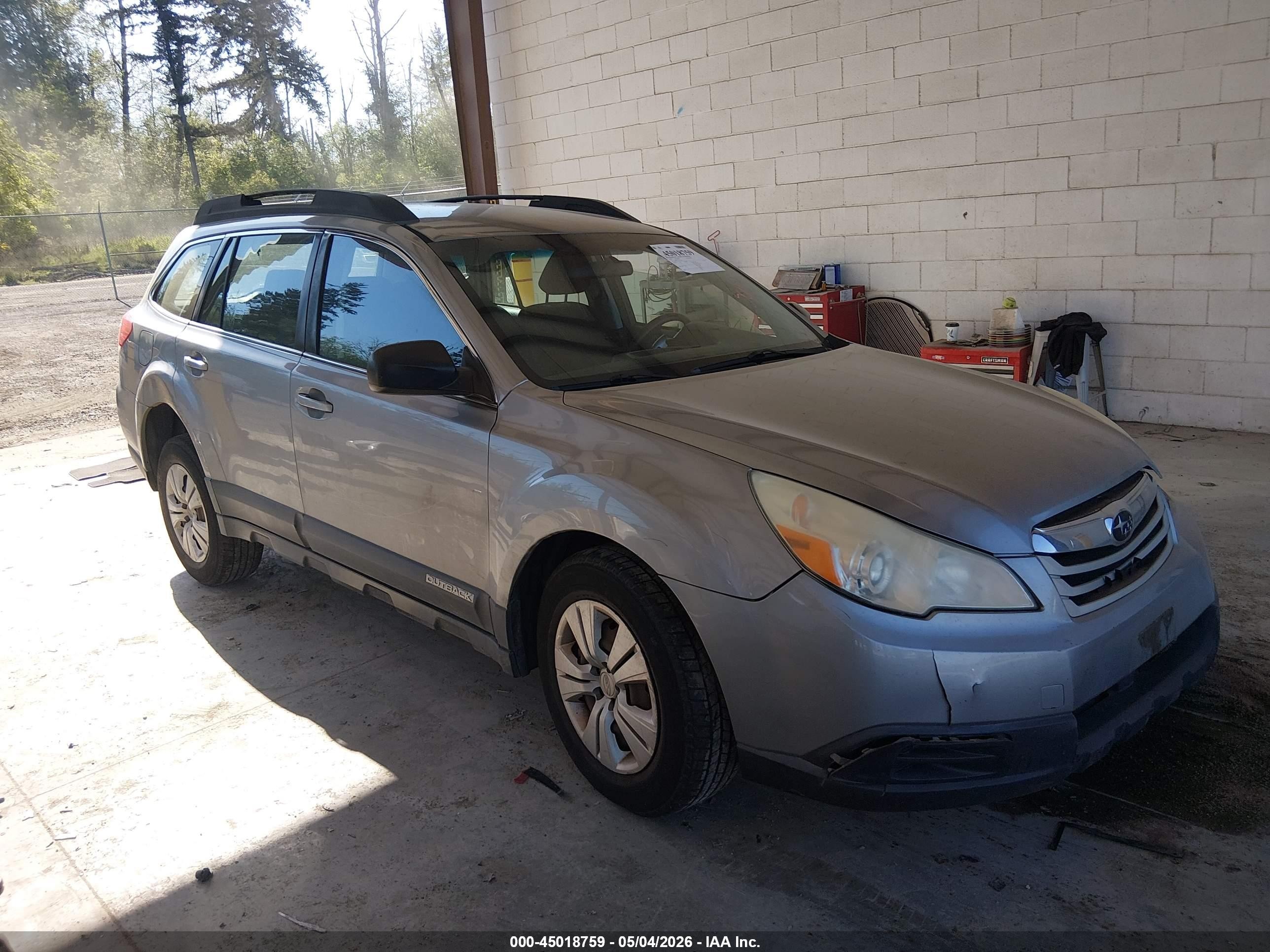 2010 Subaru Outback 2.5i Blue vin: 4S4BRBAC2A3351295