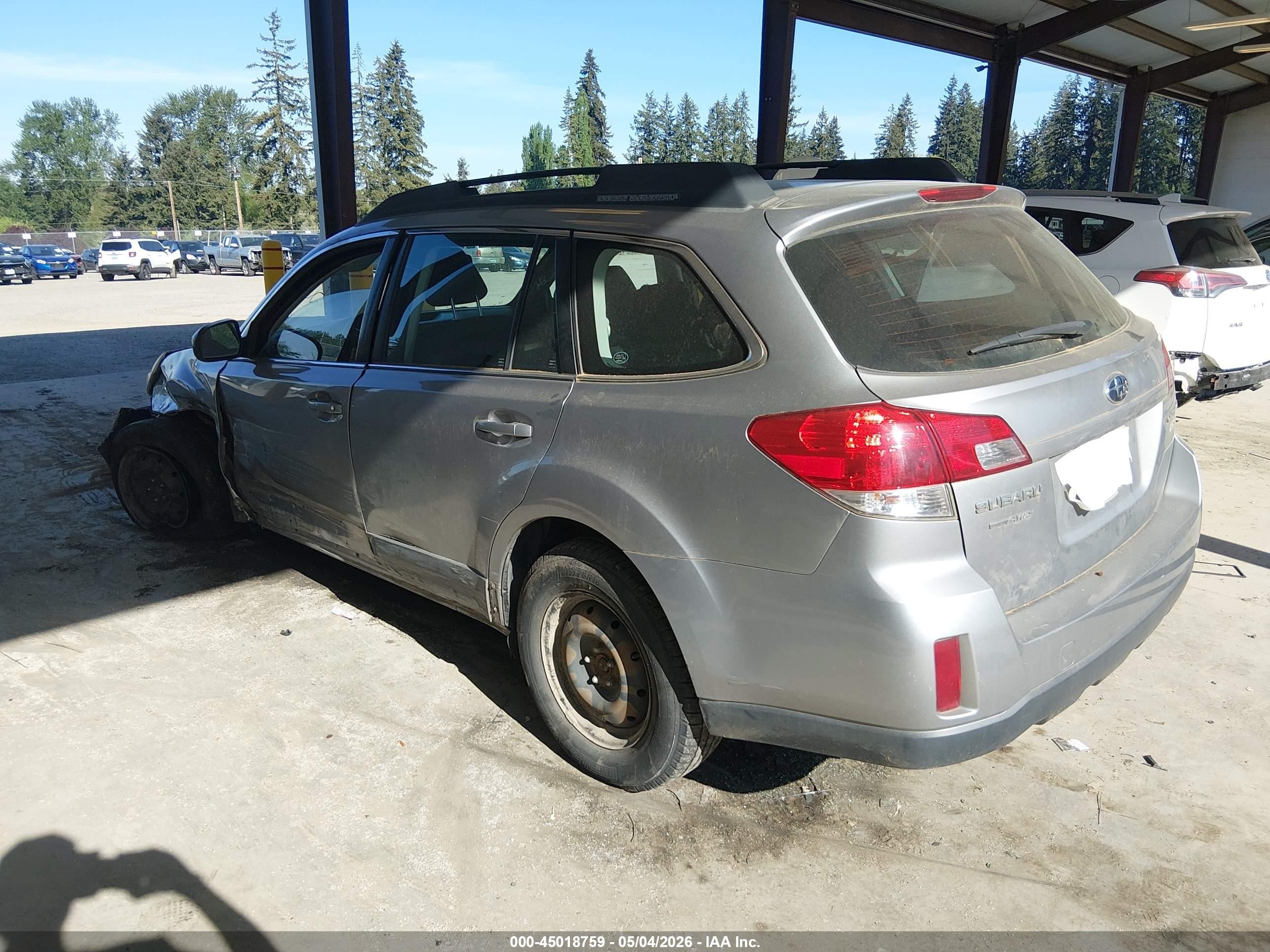 2010 Subaru Outback 2.5i Blue vin: 4S4BRBAC2A3351295