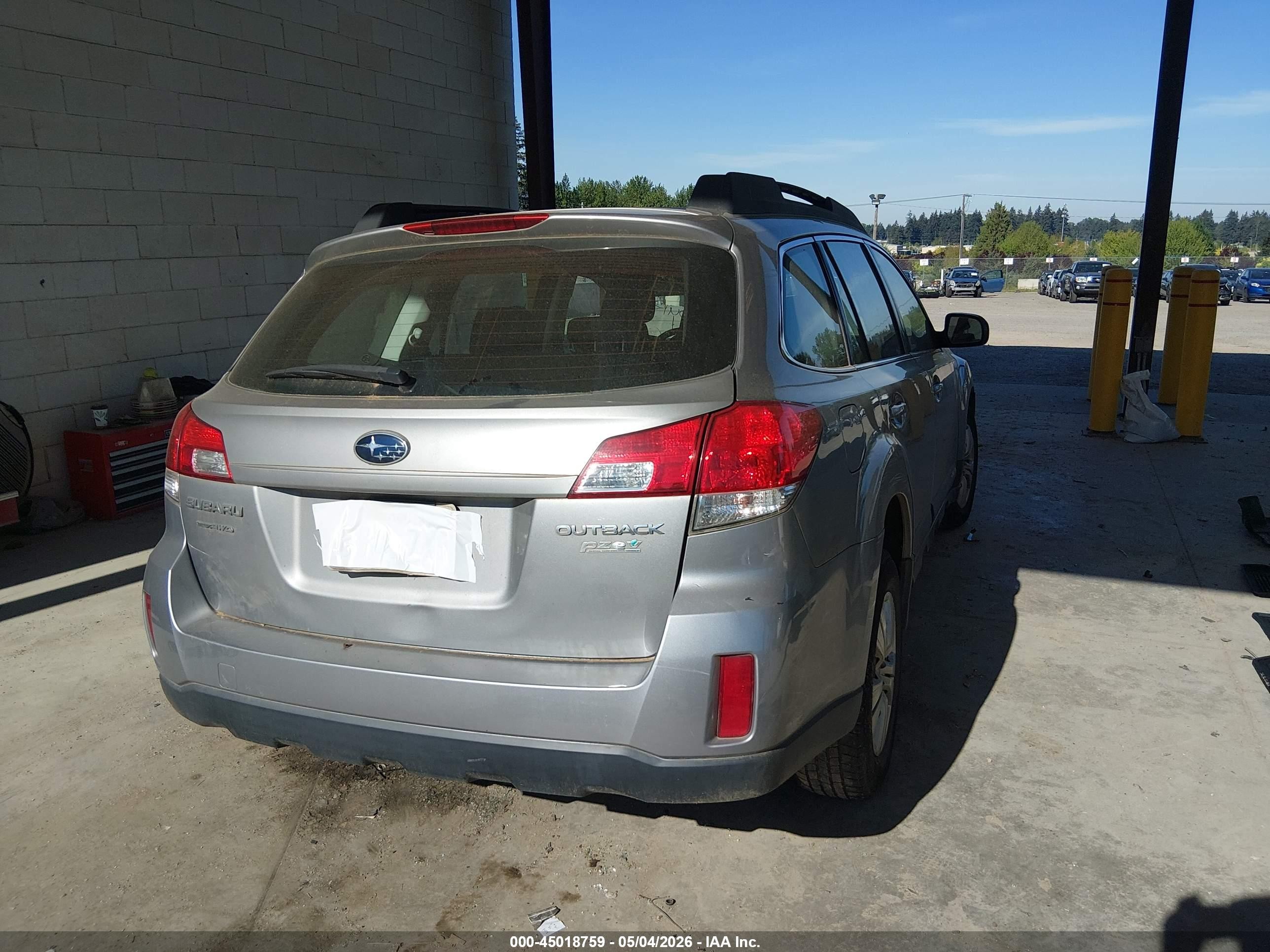 2010 Subaru Outback 2.5i Blue vin: 4S4BRBAC2A3351295