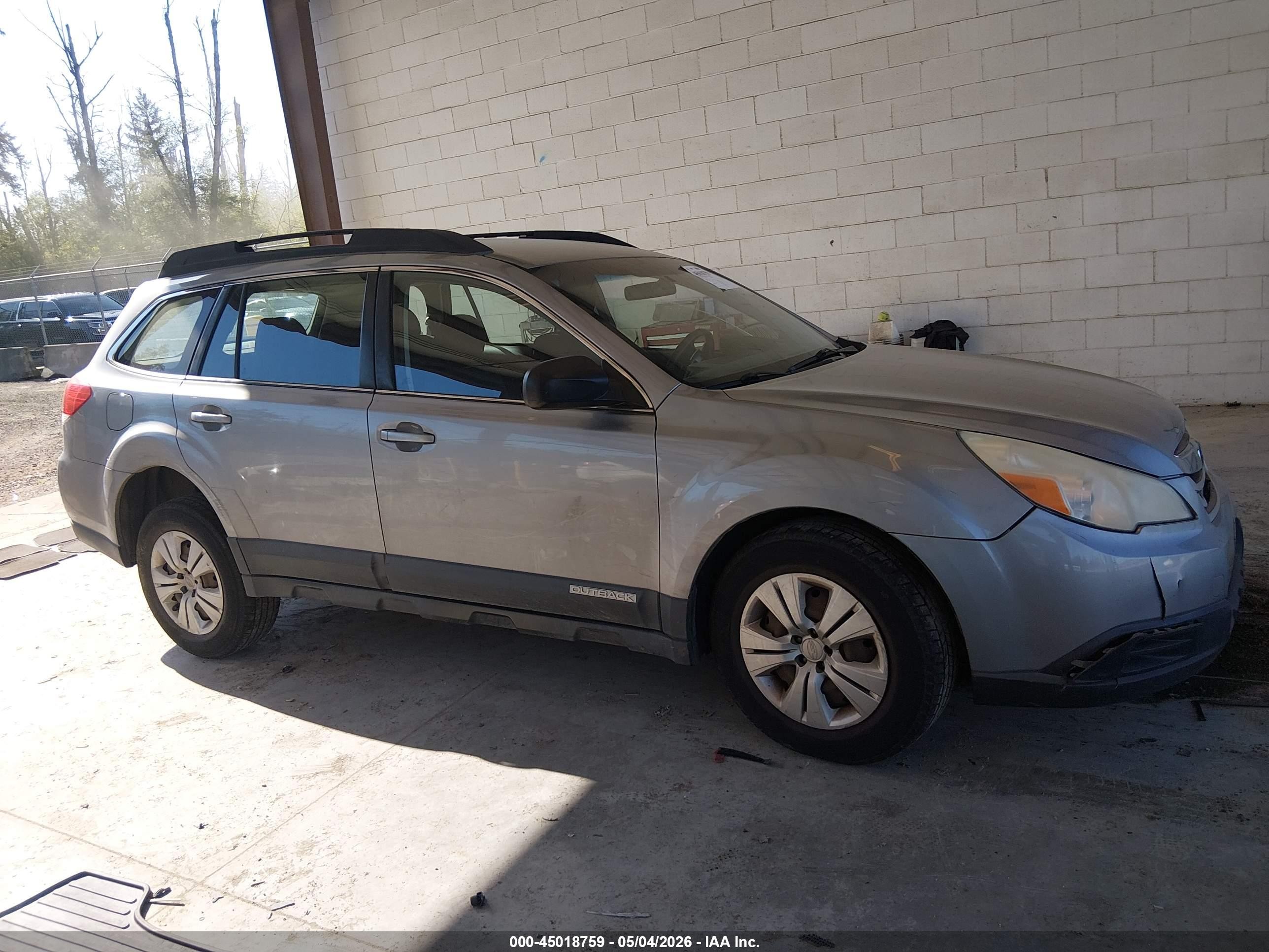 2010 Subaru Outback 2.5i Blue vin: 4S4BRBAC2A3351295