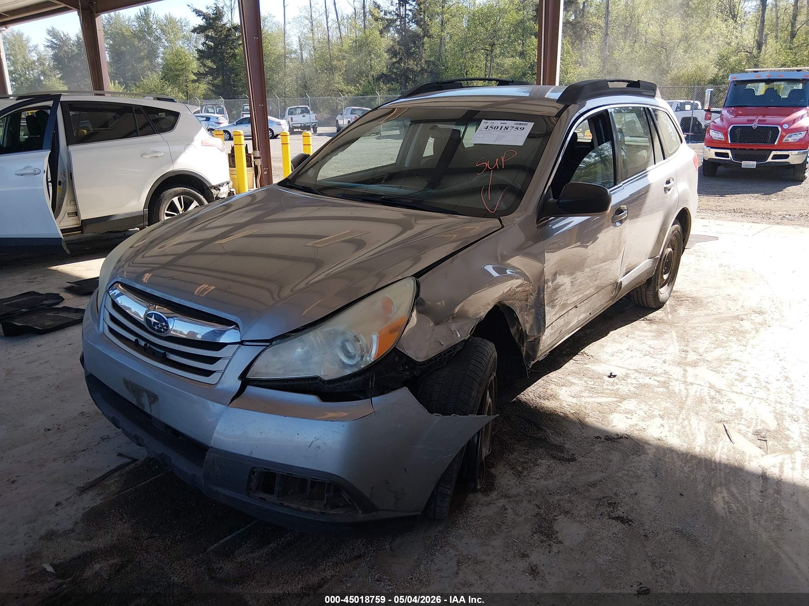 2010 Subaru Outback 2.5i Blue vin: 4S4BRBAC2A3351295