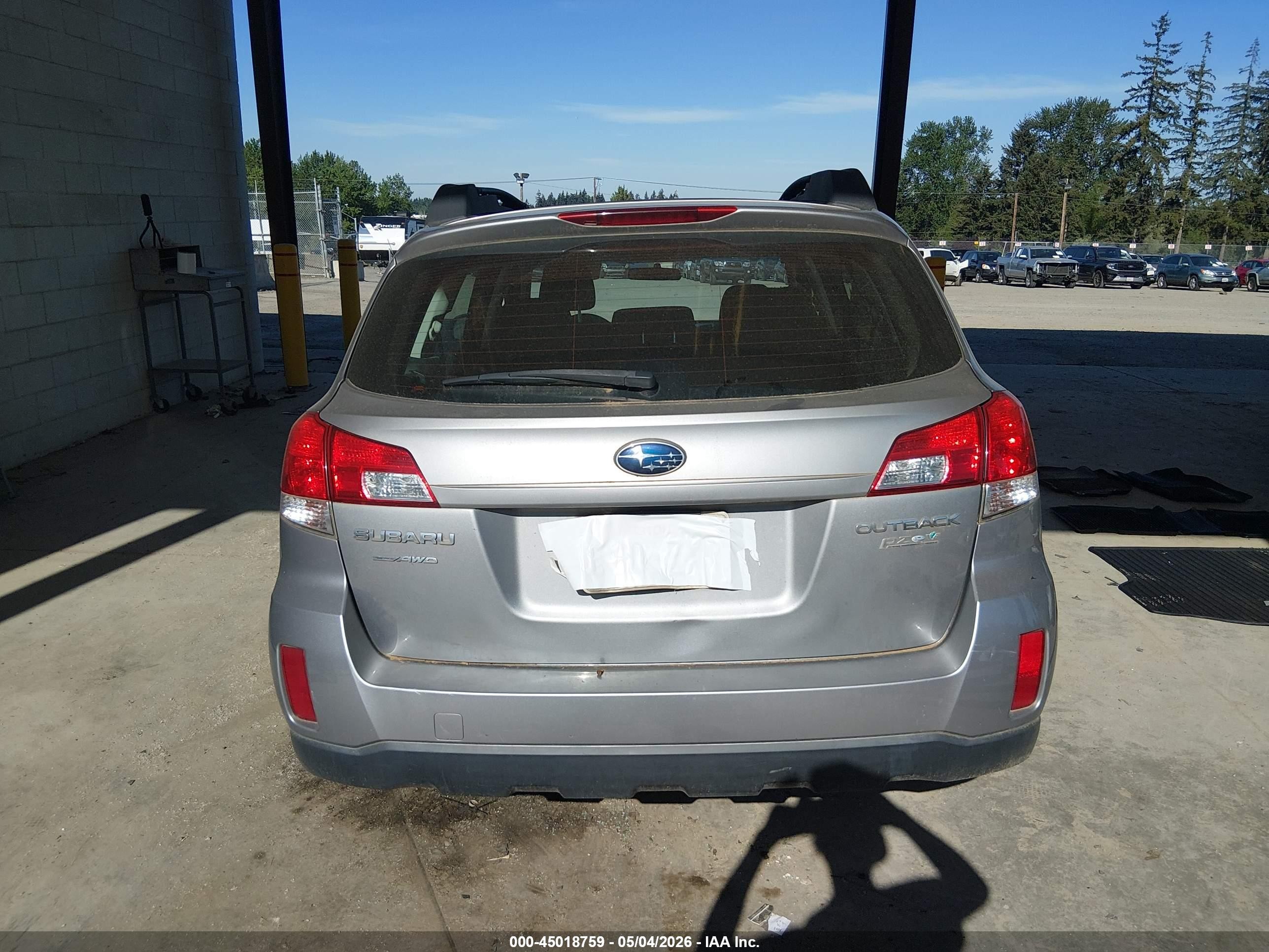 2010 Subaru Outback 2.5i Blue vin: 4S4BRBAC2A3351295