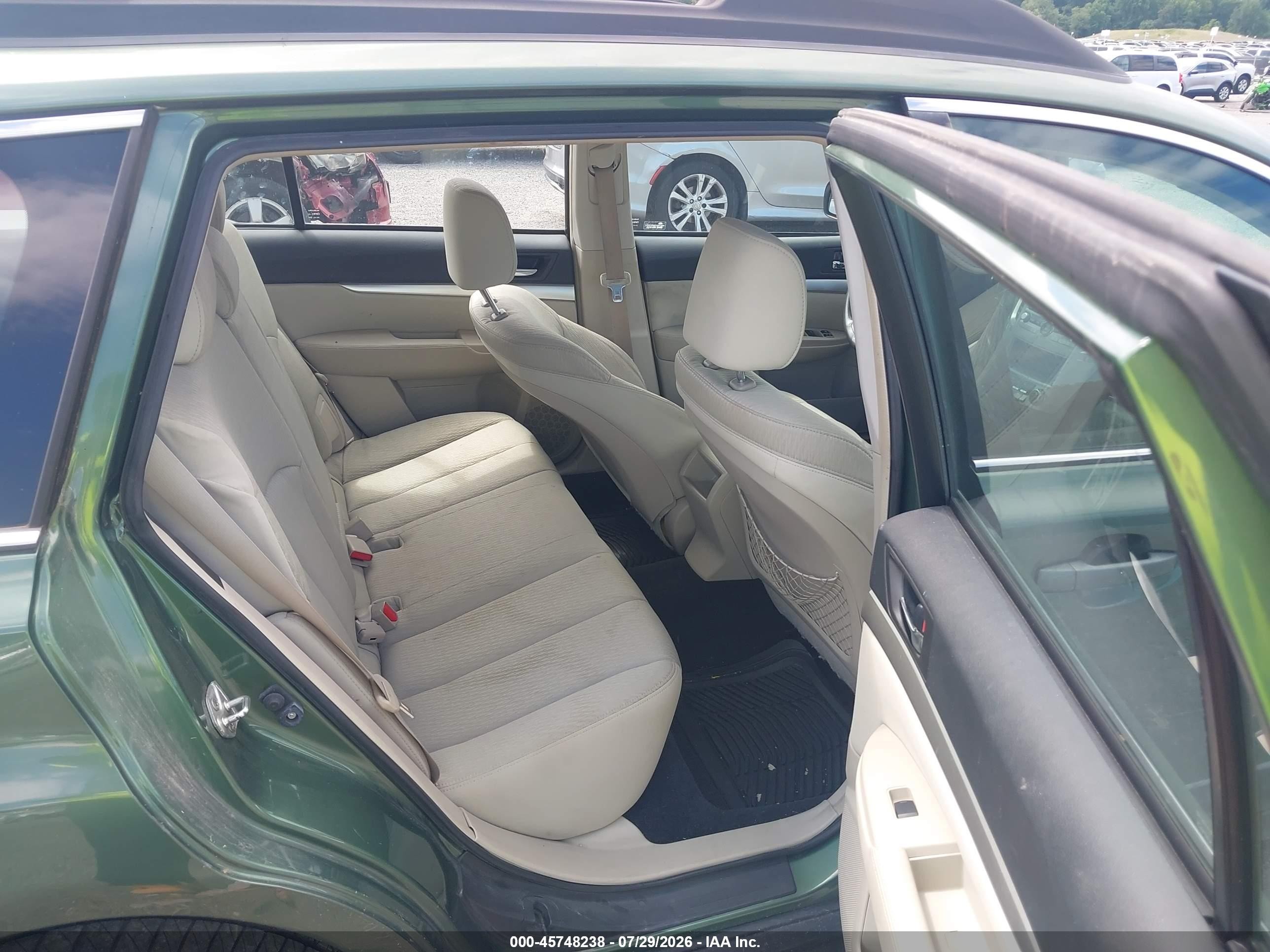 2011 Subaru Outback 2.5i Green vin: 4S4BRBAC2B3328195