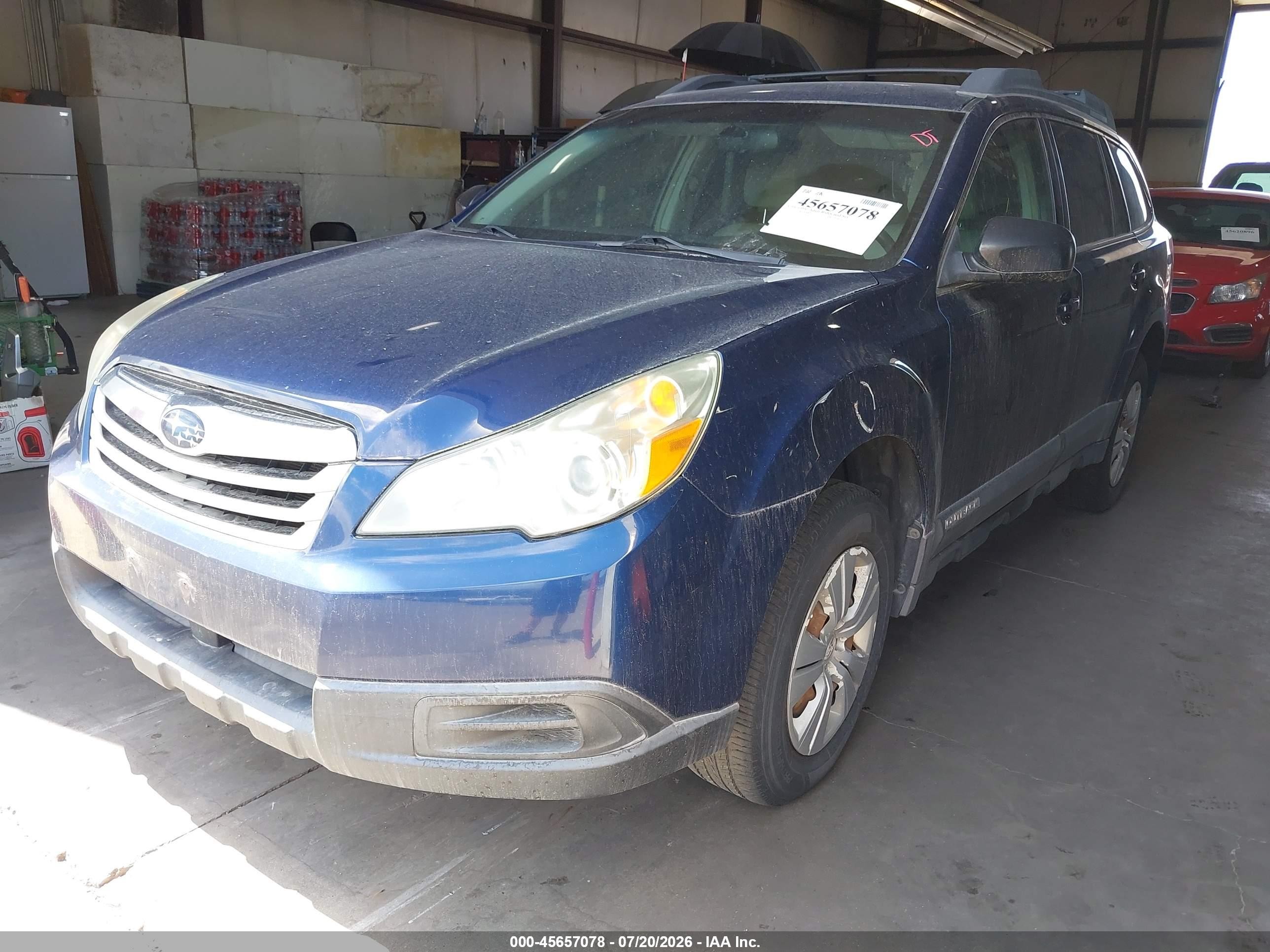 2011 Subaru Outback 2.5i Blue vin: 4S4BRBAC2B3418785