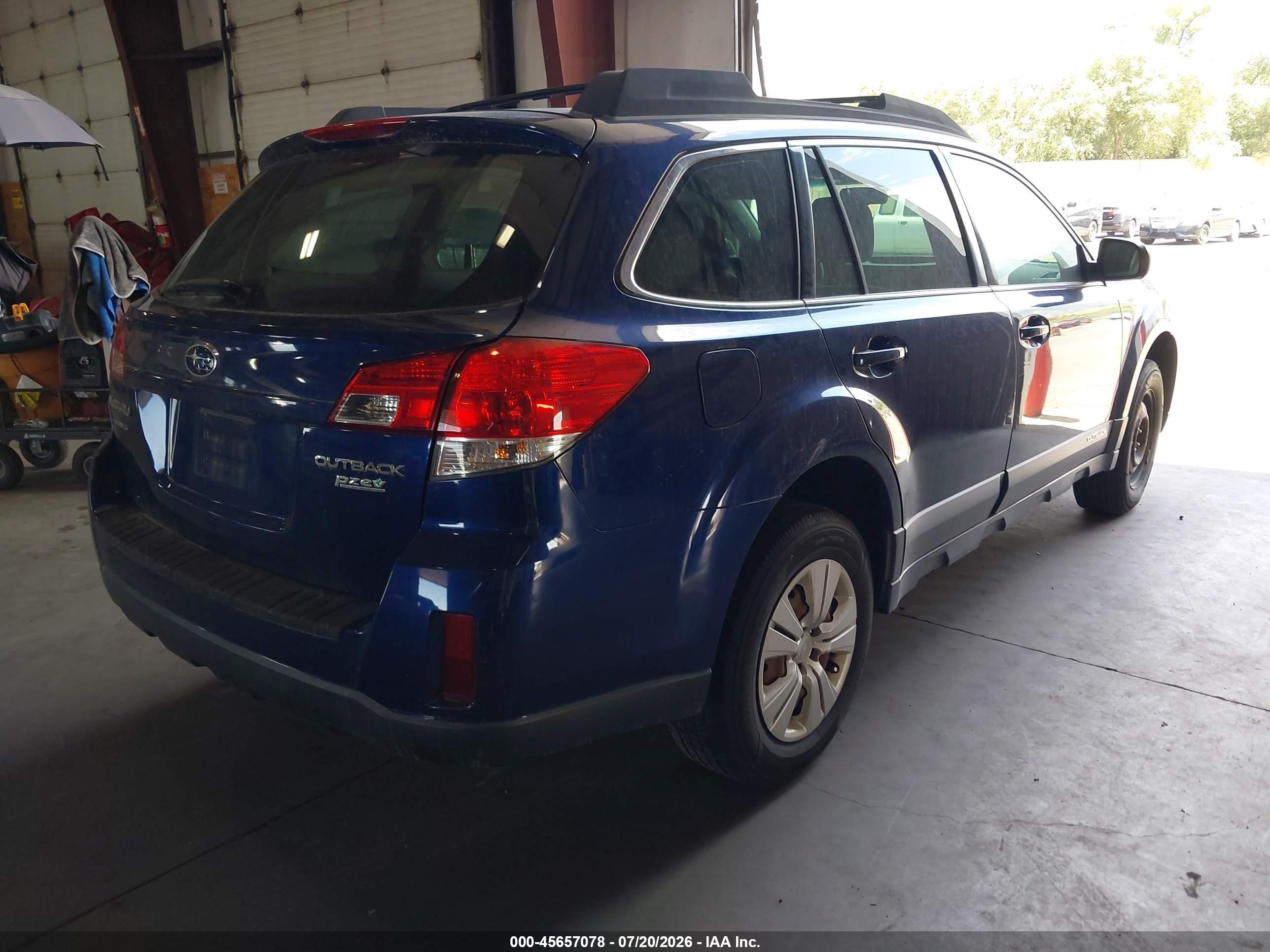 2011 Subaru Outback 2.5i Blue vin: 4S4BRBAC2B3418785
