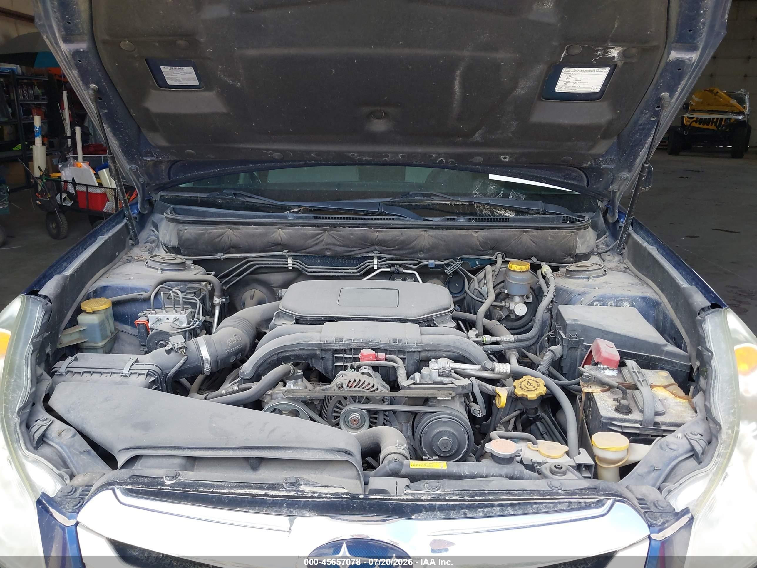 2011 Subaru Outback 2.5i Blue vin: 4S4BRBAC2B3418785