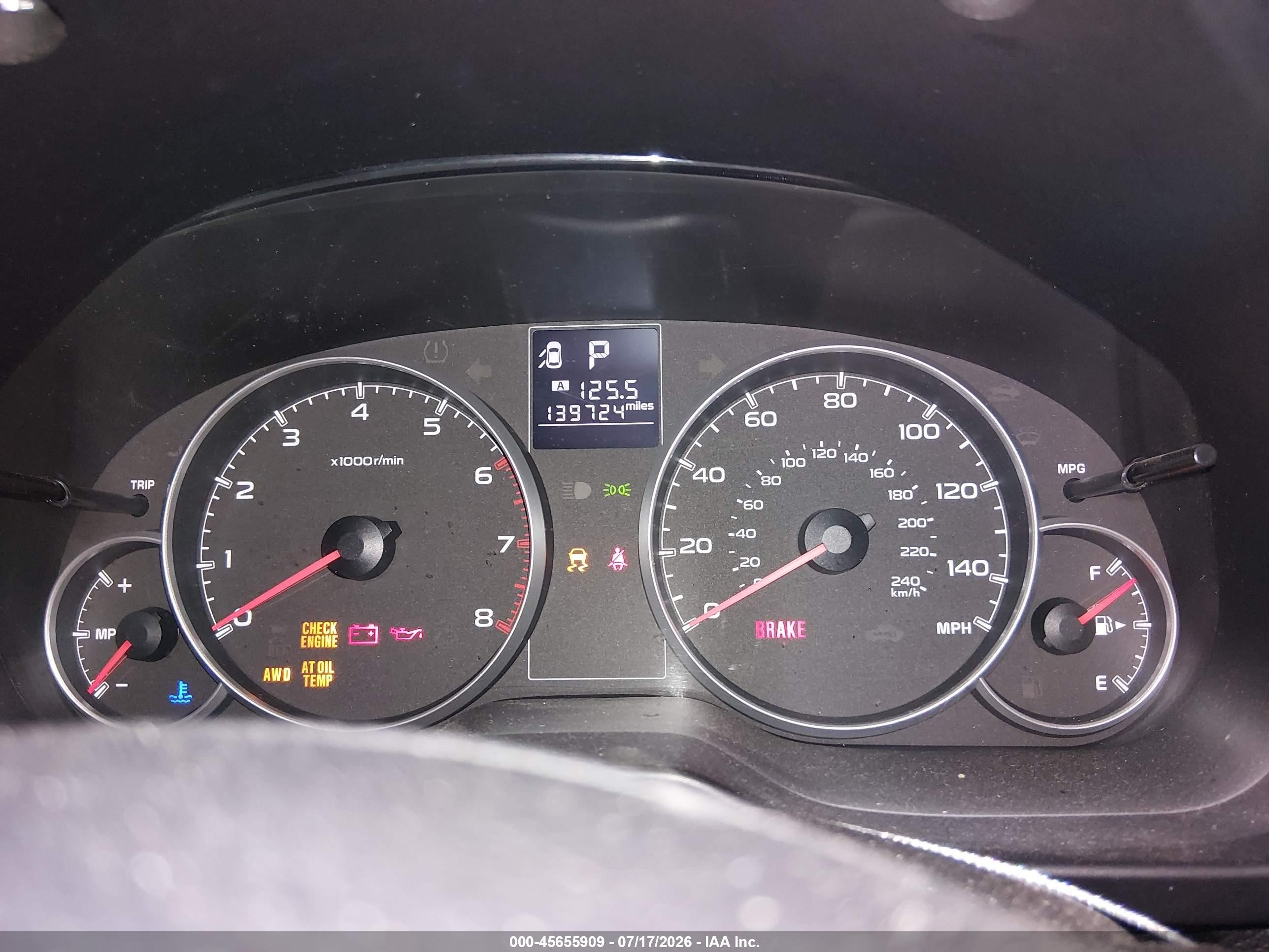 2014 Subaru Outback 2.5i White vin: 4S4BRBAC2E3264910