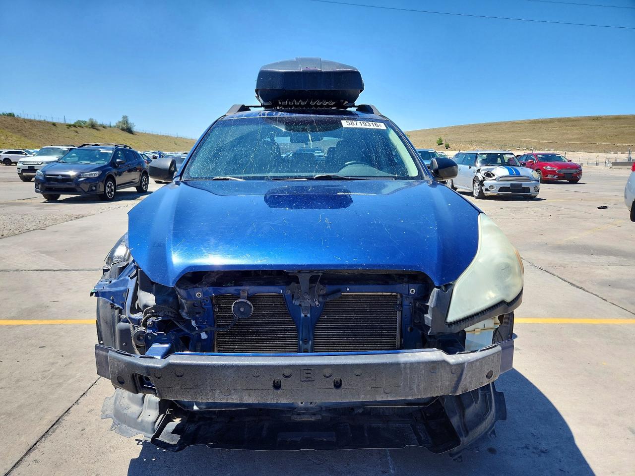 2011 Subaru Outback 2.5i Blue vin: 4S4BRBAC3B1312051
