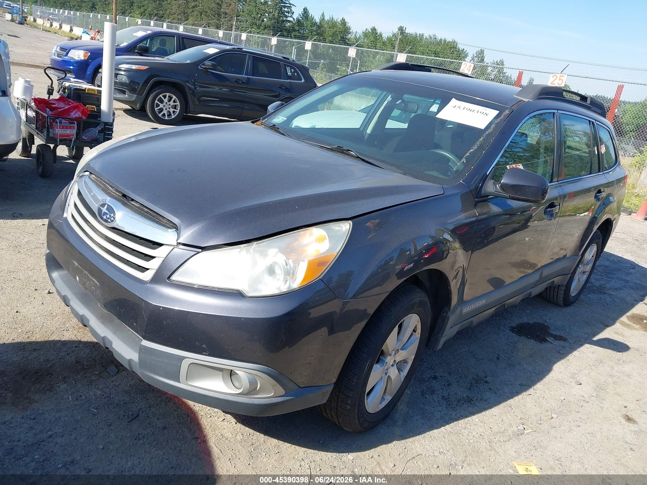 2012 Subaru Outback 2.5i Черный vin: 4S4BRBAC3C3250186