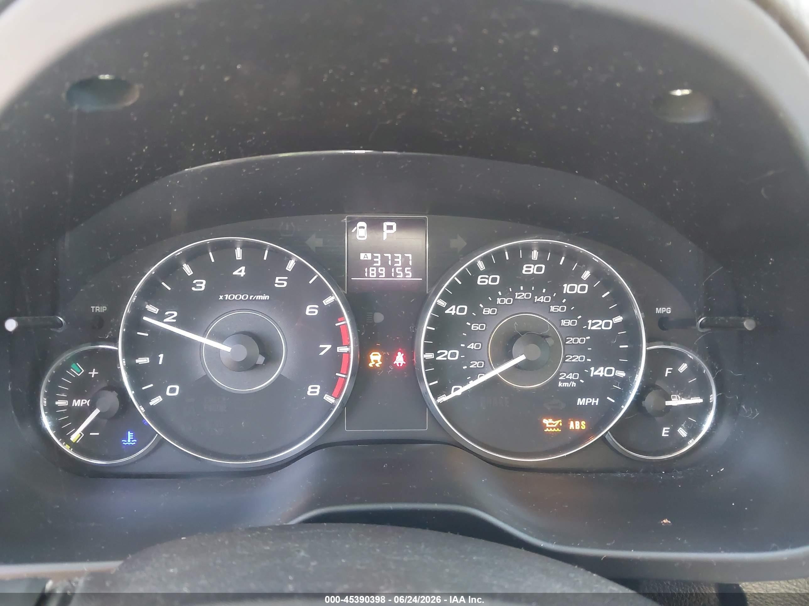 2012 Subaru Outback 2.5i Черный vin: 4S4BRBAC3C3250186