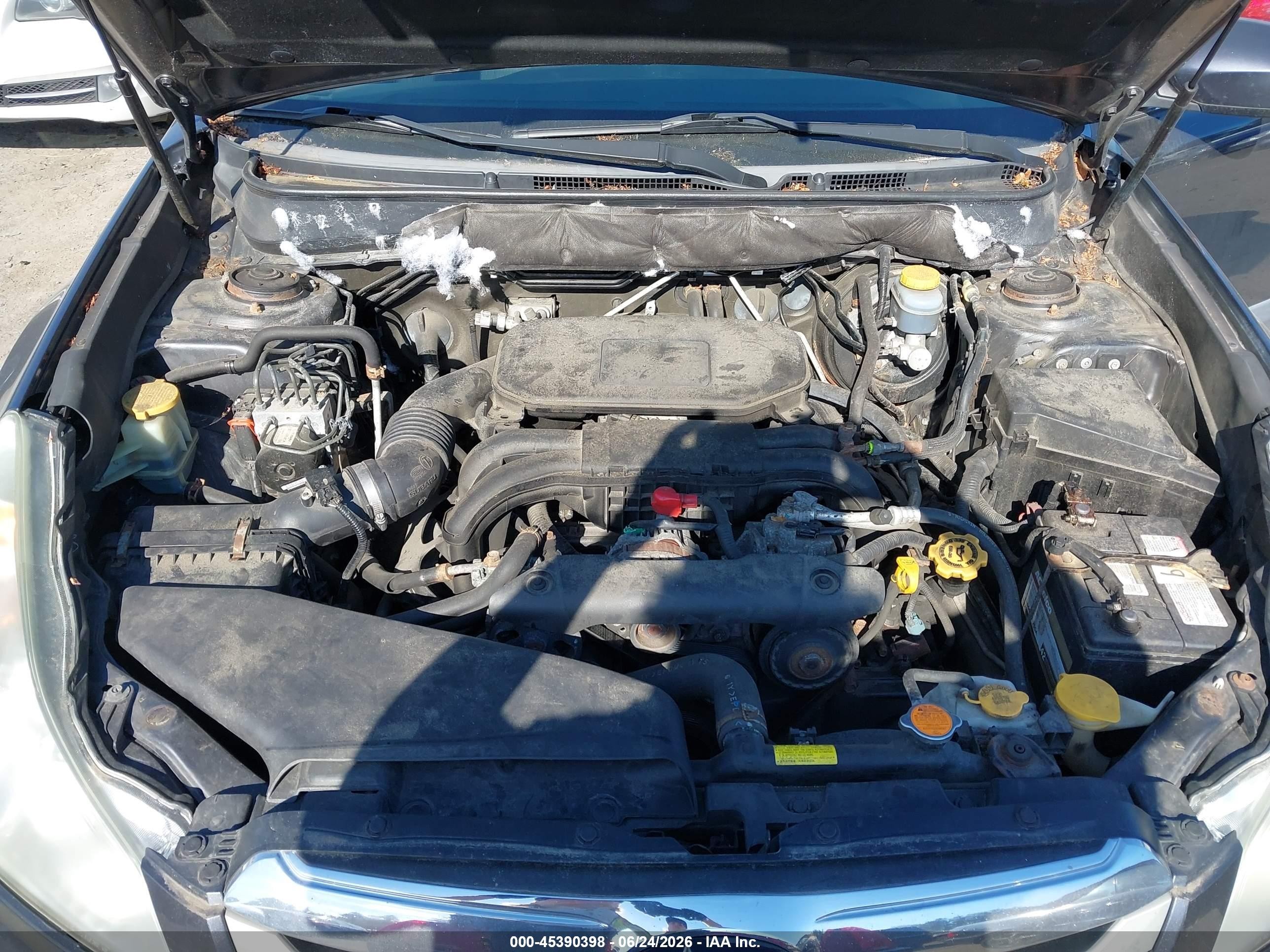 2012 Subaru Outback 2.5i Черный vin: 4S4BRBAC3C3250186