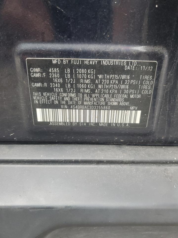 2013 Subaru Outback Blue vin: 4S4BRBAC3D3255860