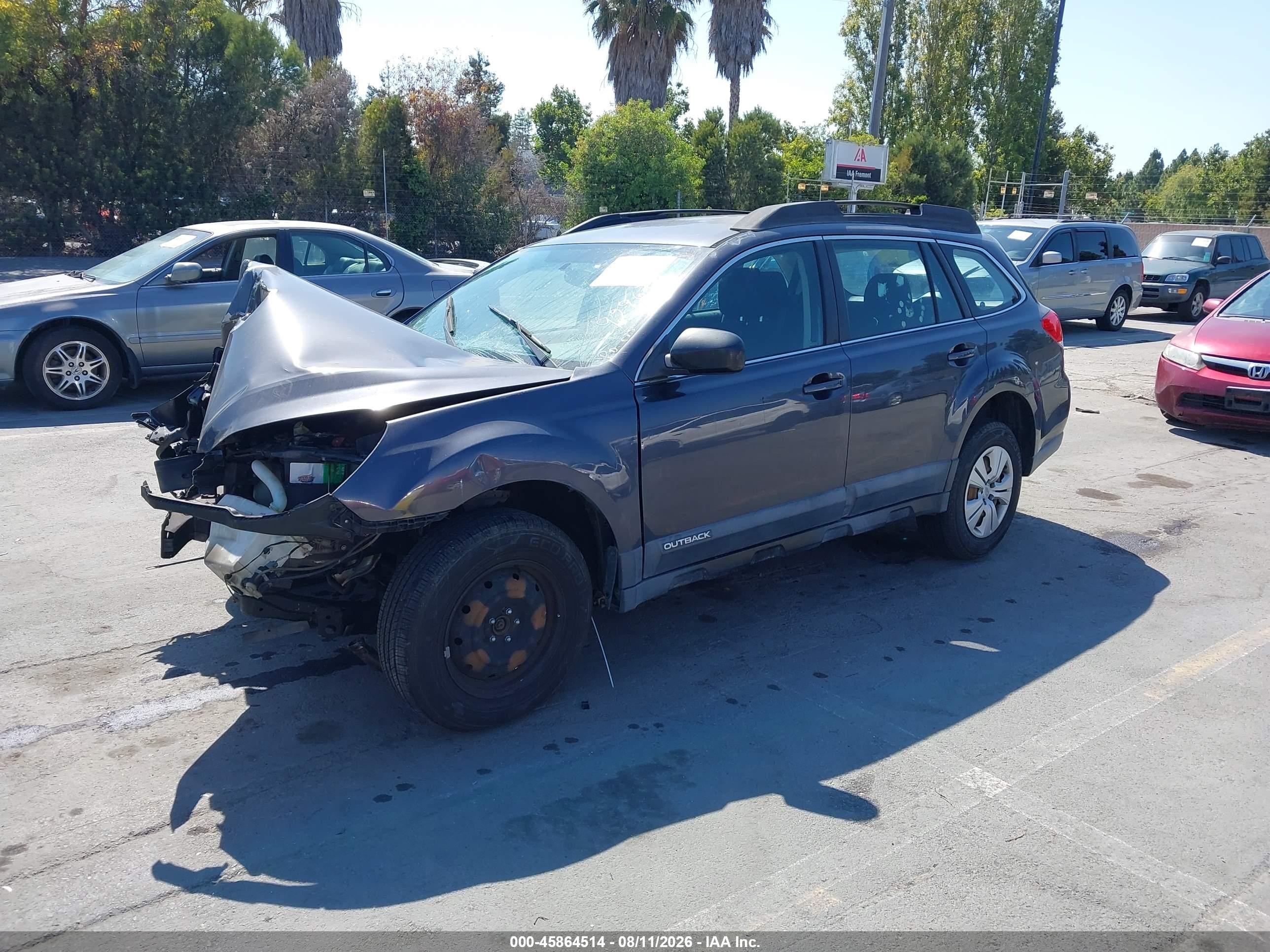 2013 Subaru Outback 2.5i Gray vin: 4S4BRBAC3D3310033
