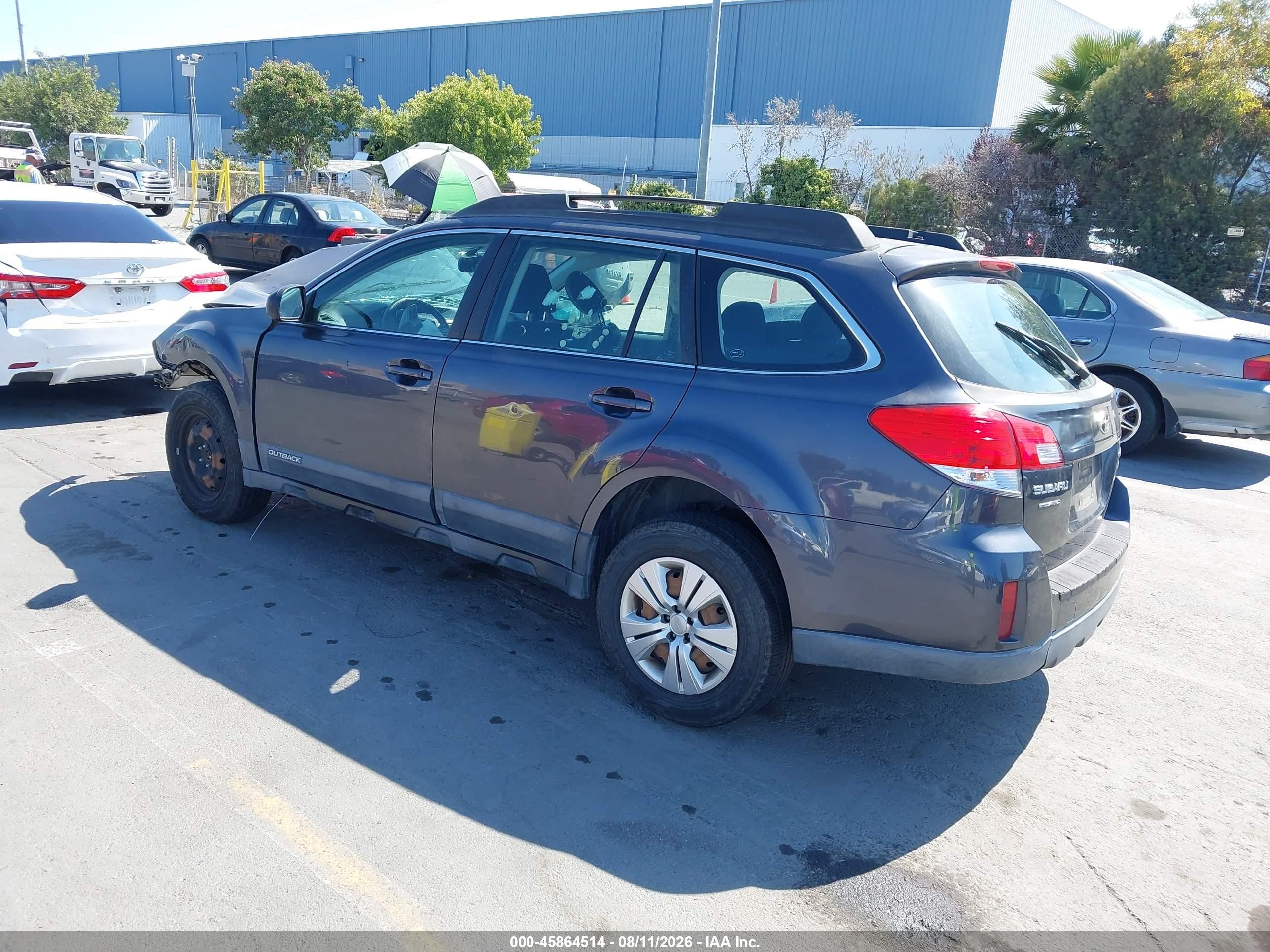 2013 Subaru Outback 2.5i Gray vin: 4S4BRBAC3D3310033