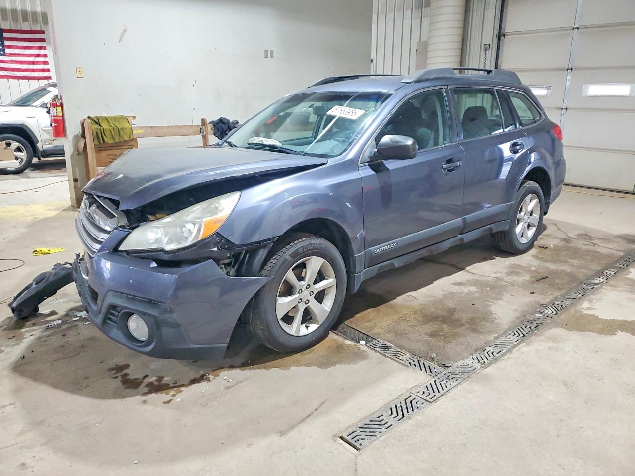 2014 Subaru Outback 2.5i Blue vin: 4S4BRBAC3E3320336