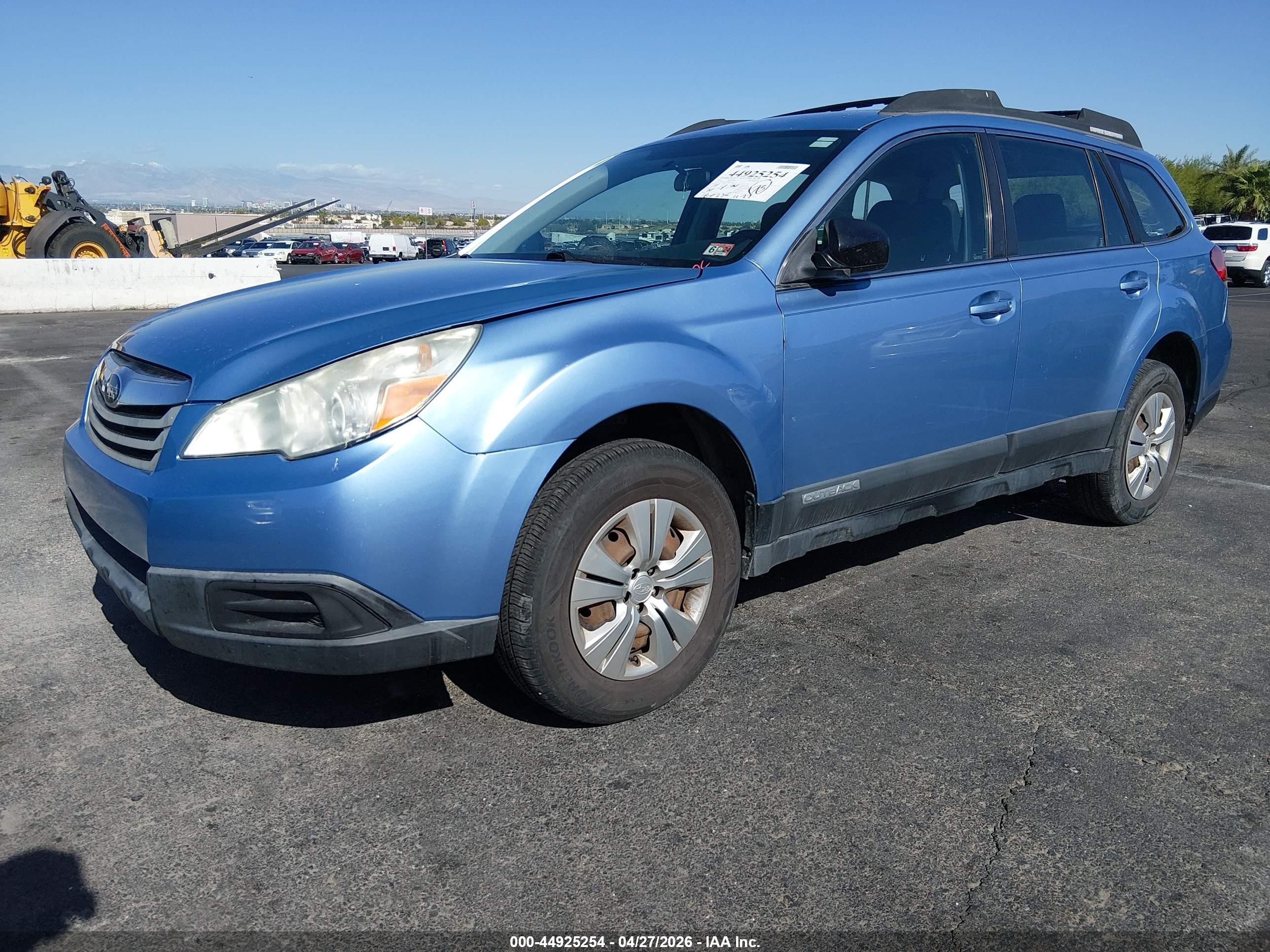 2011 Subaru Outback 2.5i Blue vin: 4S4BRBAC4B1361193