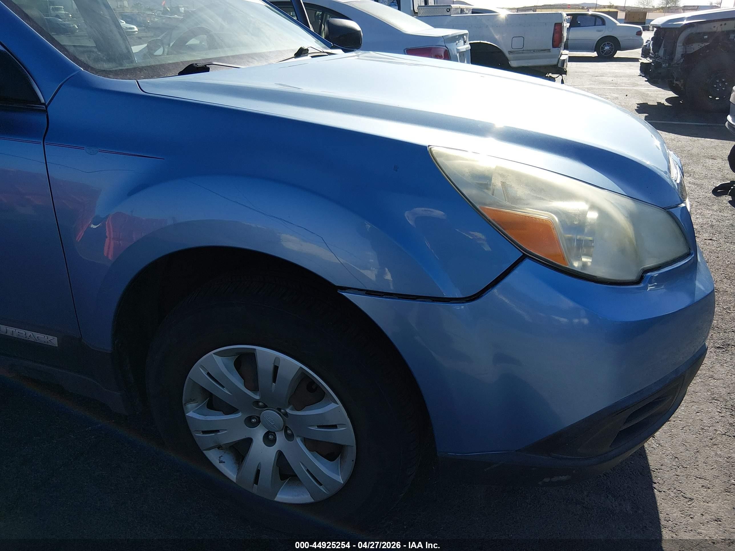 2011 Subaru Outback 2.5i Blue vin: 4S4BRBAC4B1361193