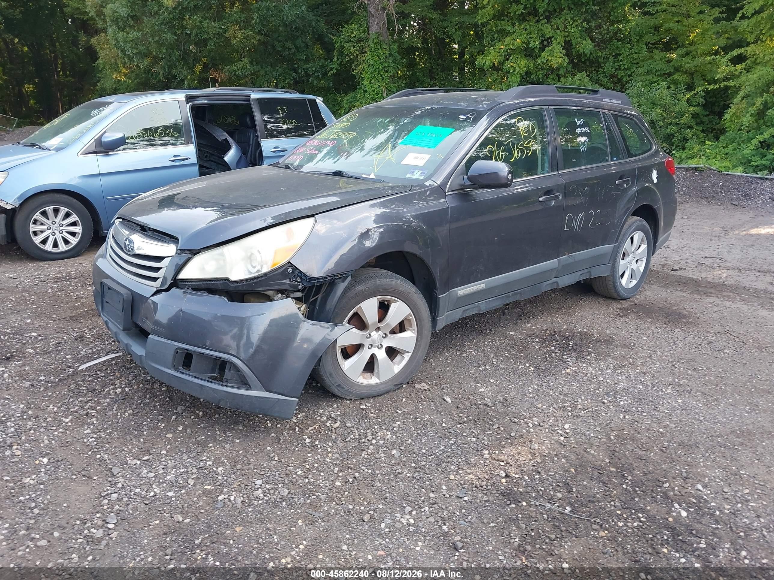 2012 Subaru Outback 2.5i Gray vin: 4S4BRBAC4C3252982