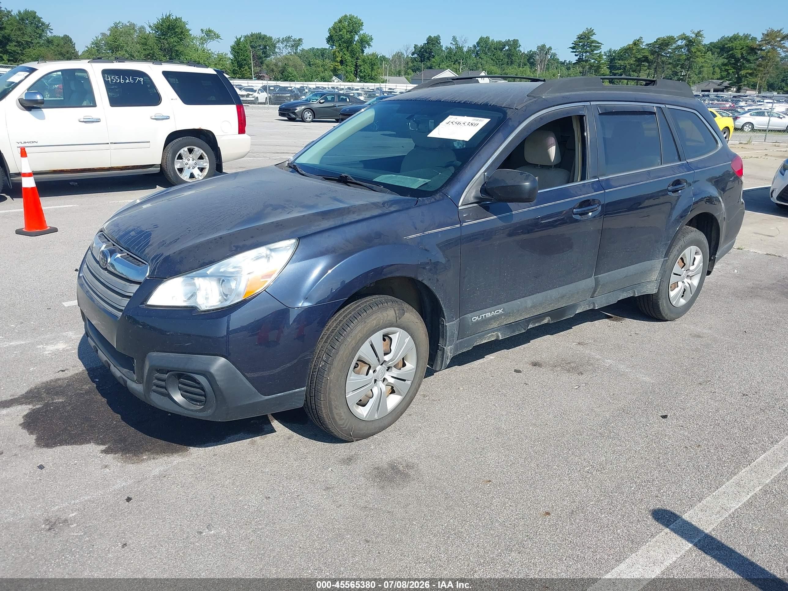 2013 Subaru Outback 2.5i Blue vin: 4S4BRBAC4D3217683