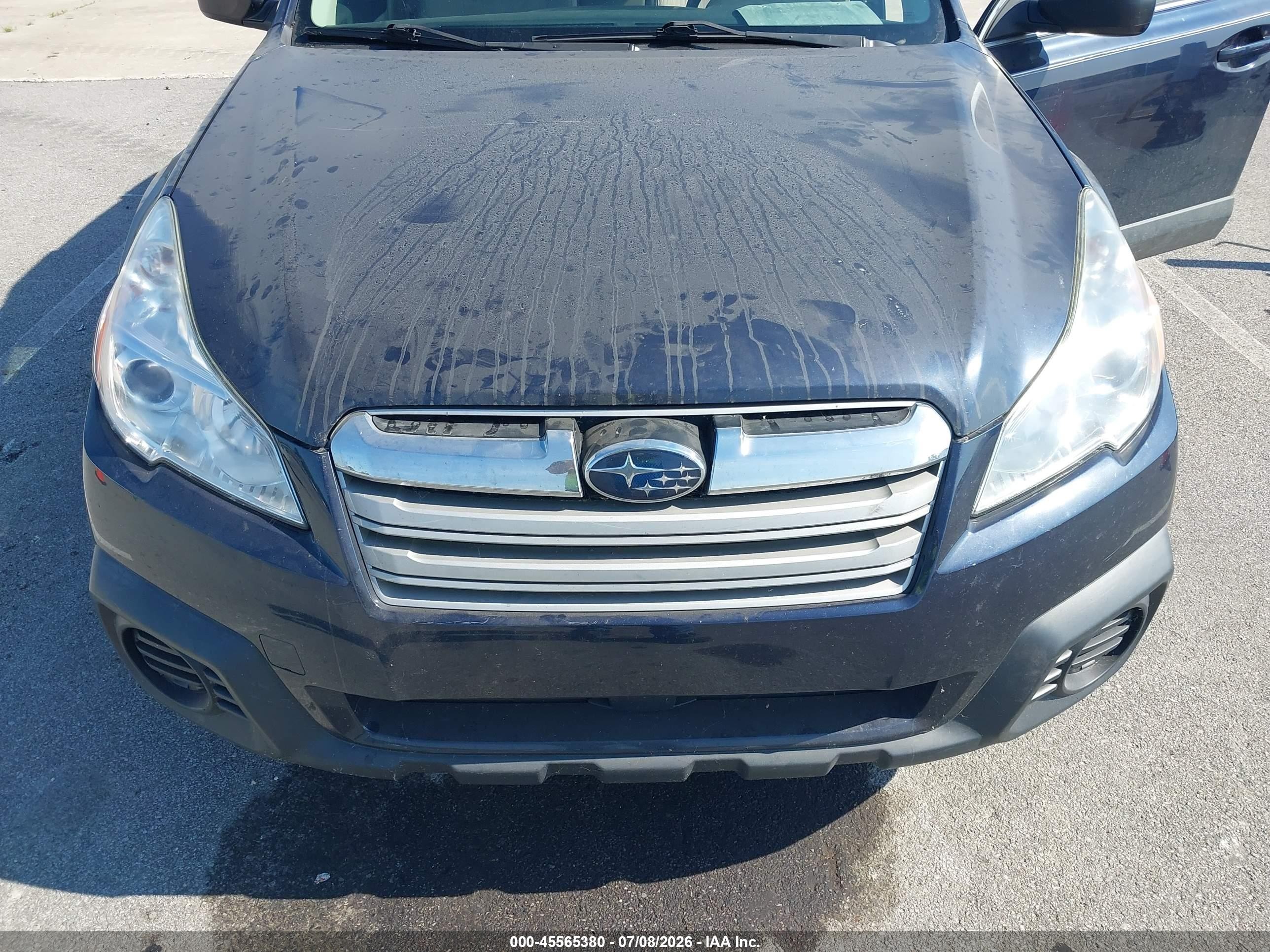 2013 Subaru Outback 2.5i Blue vin: 4S4BRBAC4D3217683