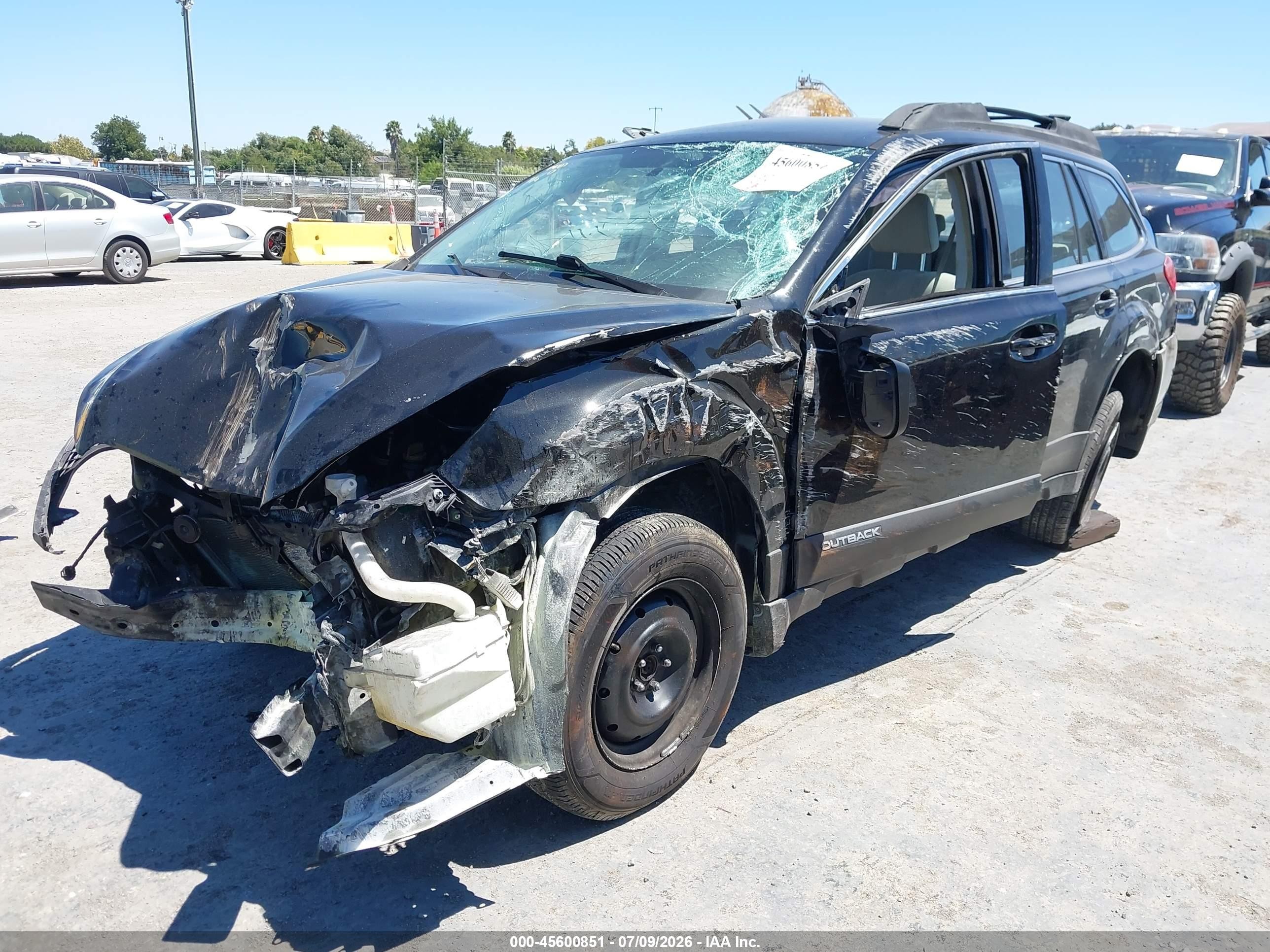 2013 Subaru Outback 2.5i Черный vin: 4S4BRBAC4D3300515