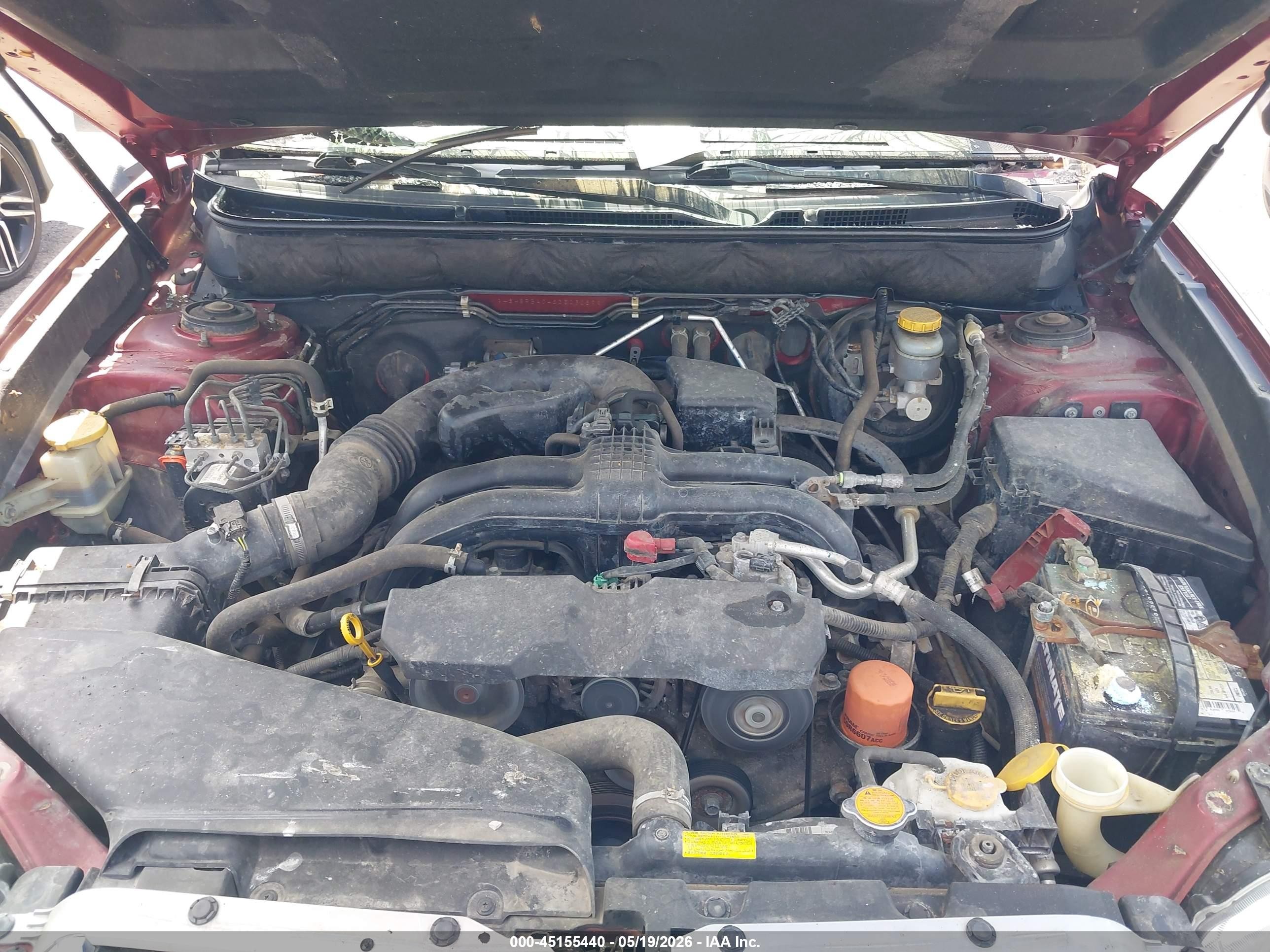 2014 Subaru Outback 2.5i Красный vin: 4S4BRBAC4E3303089