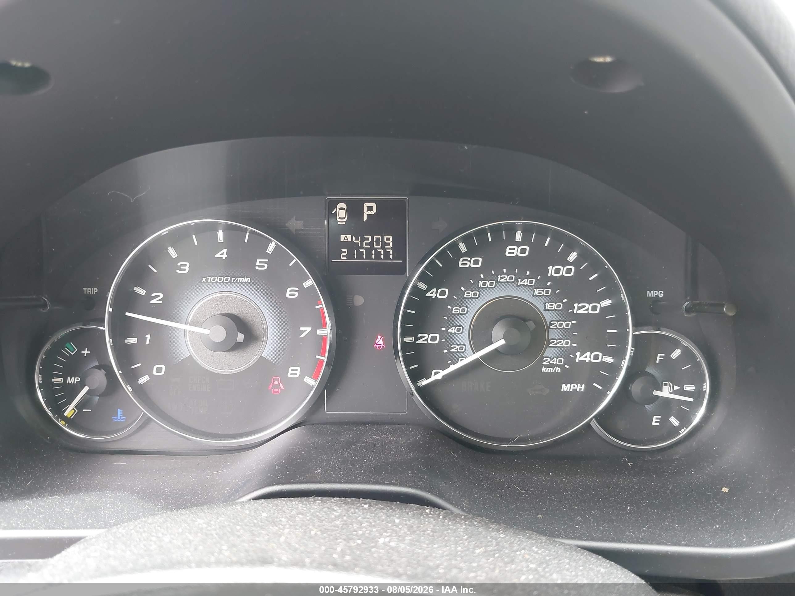 2010 Subaru Outback 2.5i Champagne vin: 4S4BRBAC5A3353784