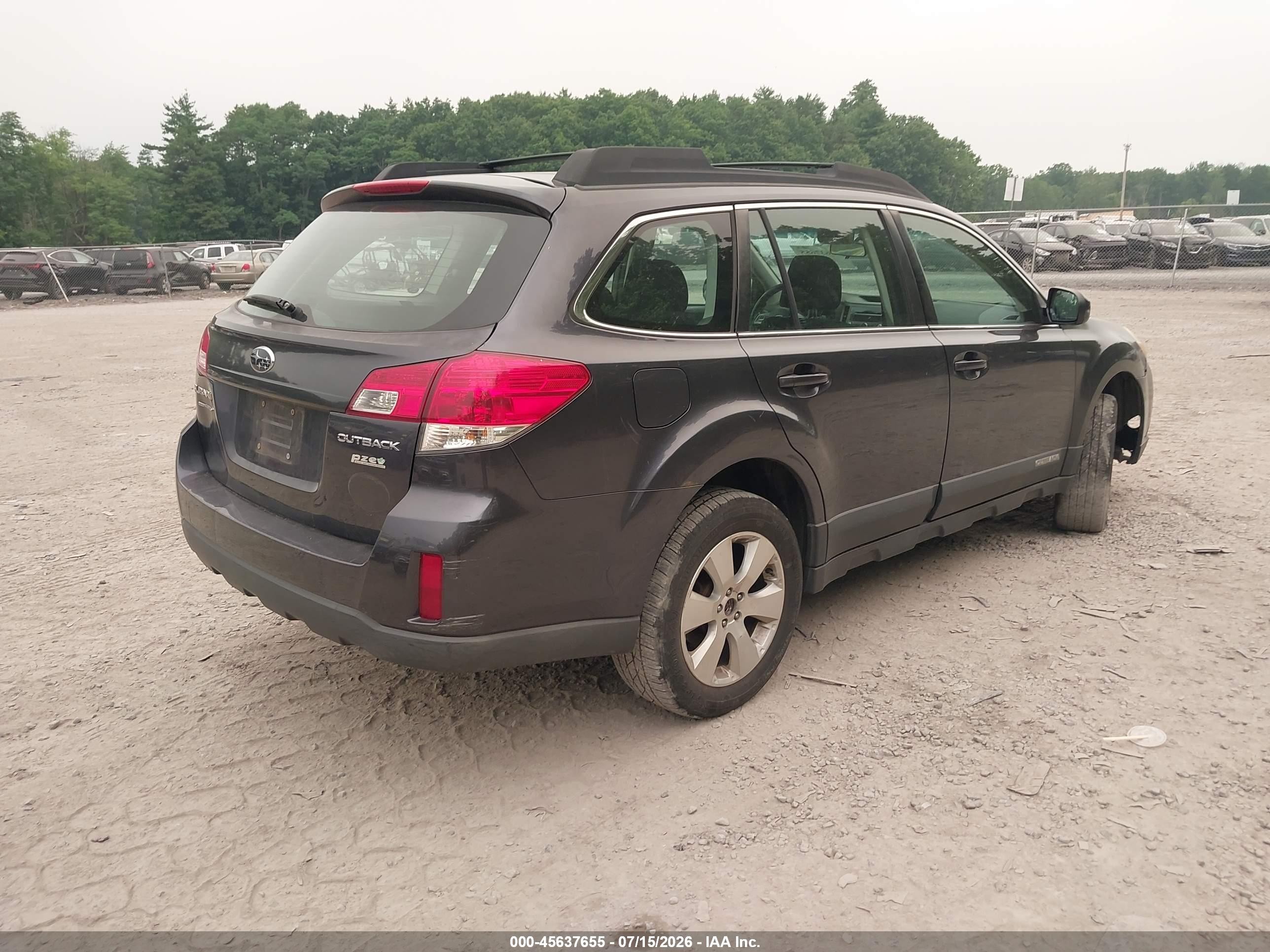 2012 Subaru Outback 2.5i Gray vin: 4S4BRBAC5C3295050
