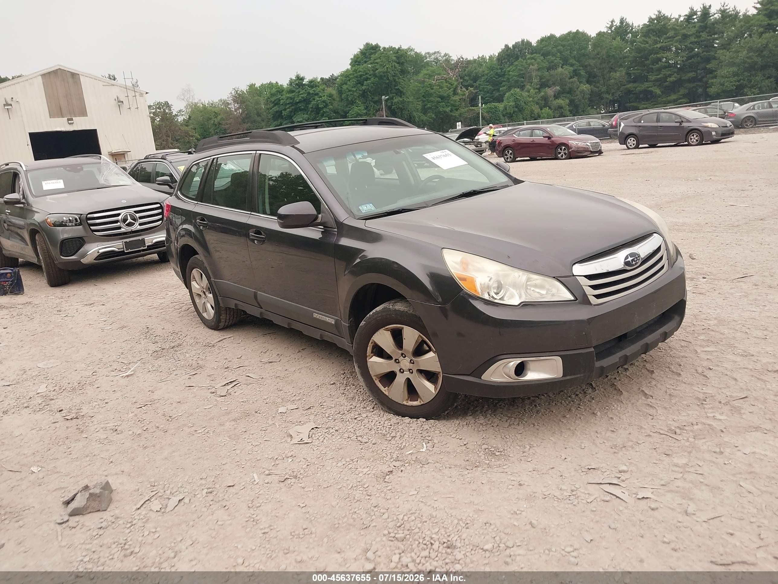 2012 Subaru Outback 2.5i Gray vin: 4S4BRBAC5C3295050