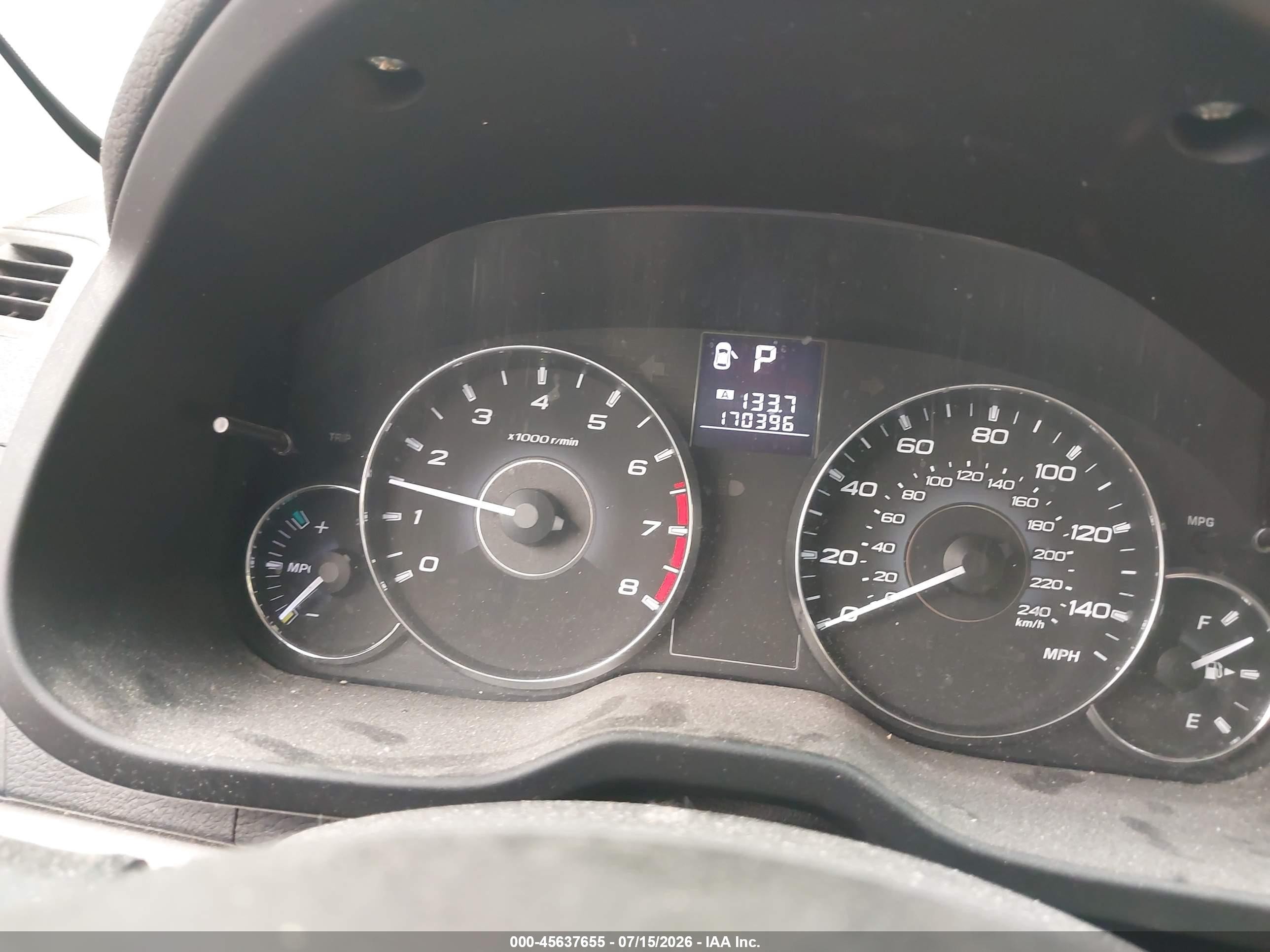 2012 Subaru Outback 2.5i Gray vin: 4S4BRBAC5C3295050