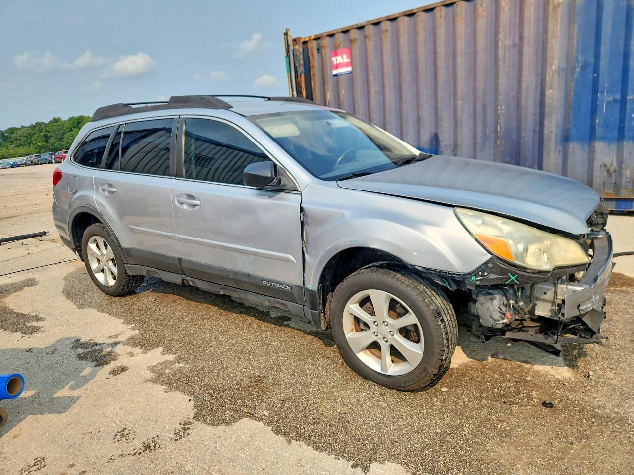 2014 Subaru Outback 2.5i Gray vin: 4S4BRBAC5E3277909