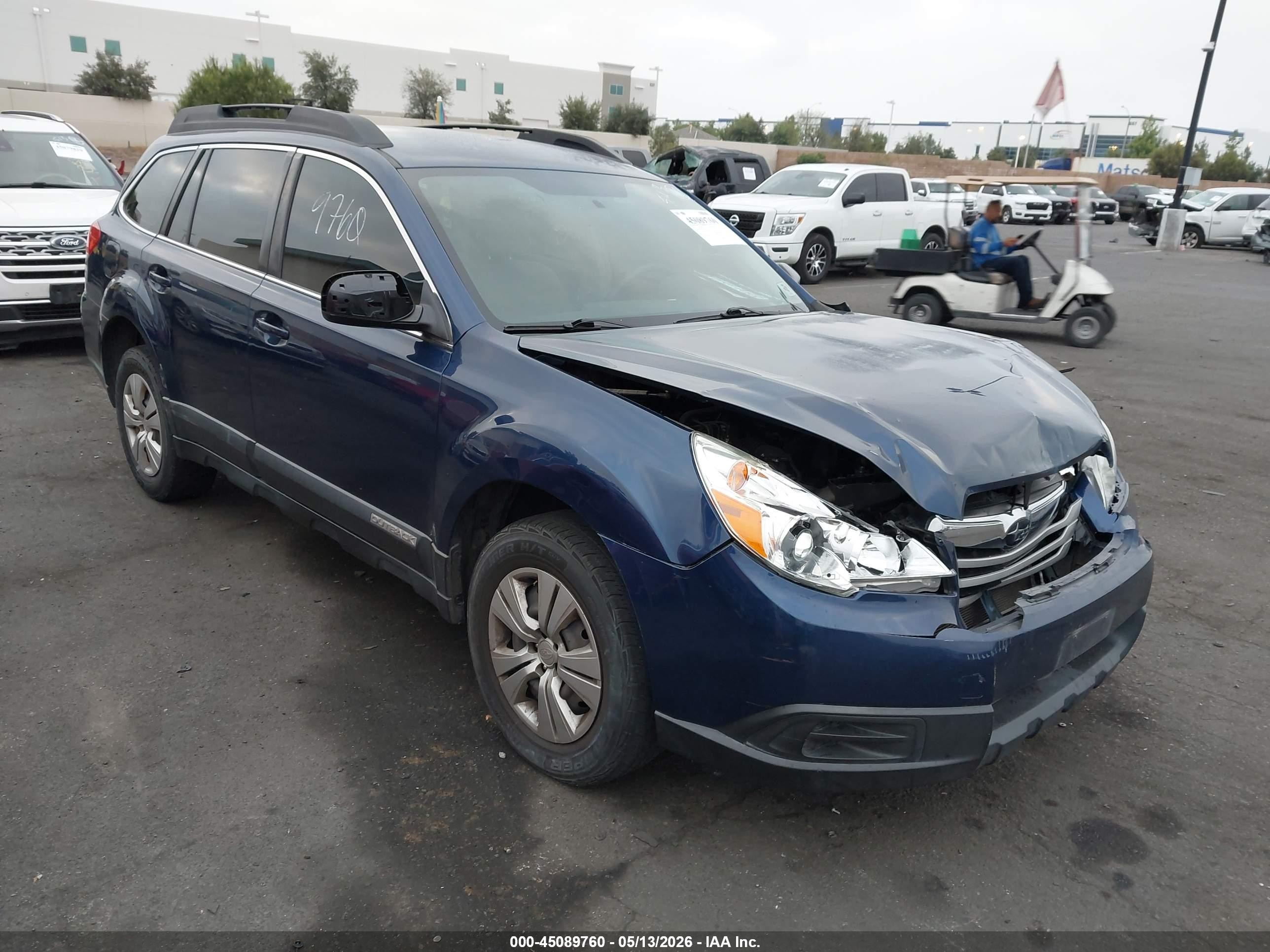 2011 Subaru Outback 2.5i Blue vin: 4S4BRBAC6B3326336