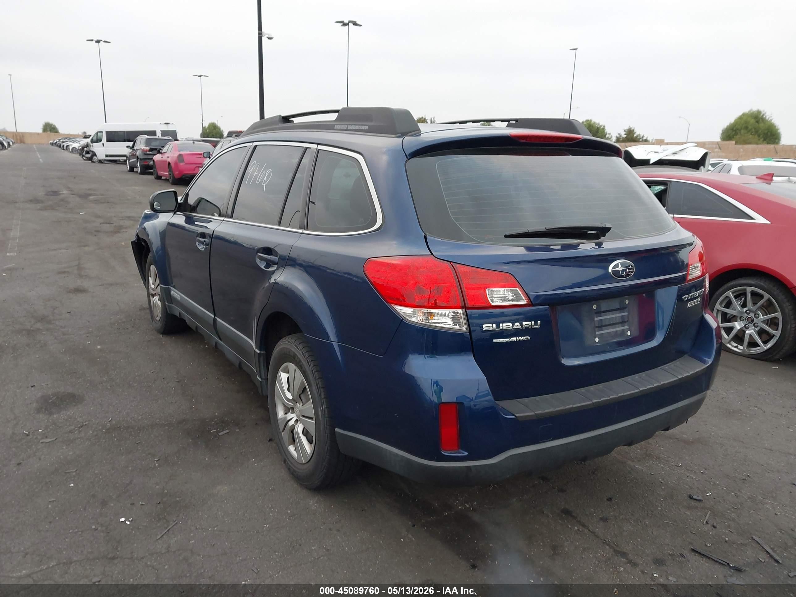 2011 Subaru Outback 2.5i Blue vin: 4S4BRBAC6B3326336
