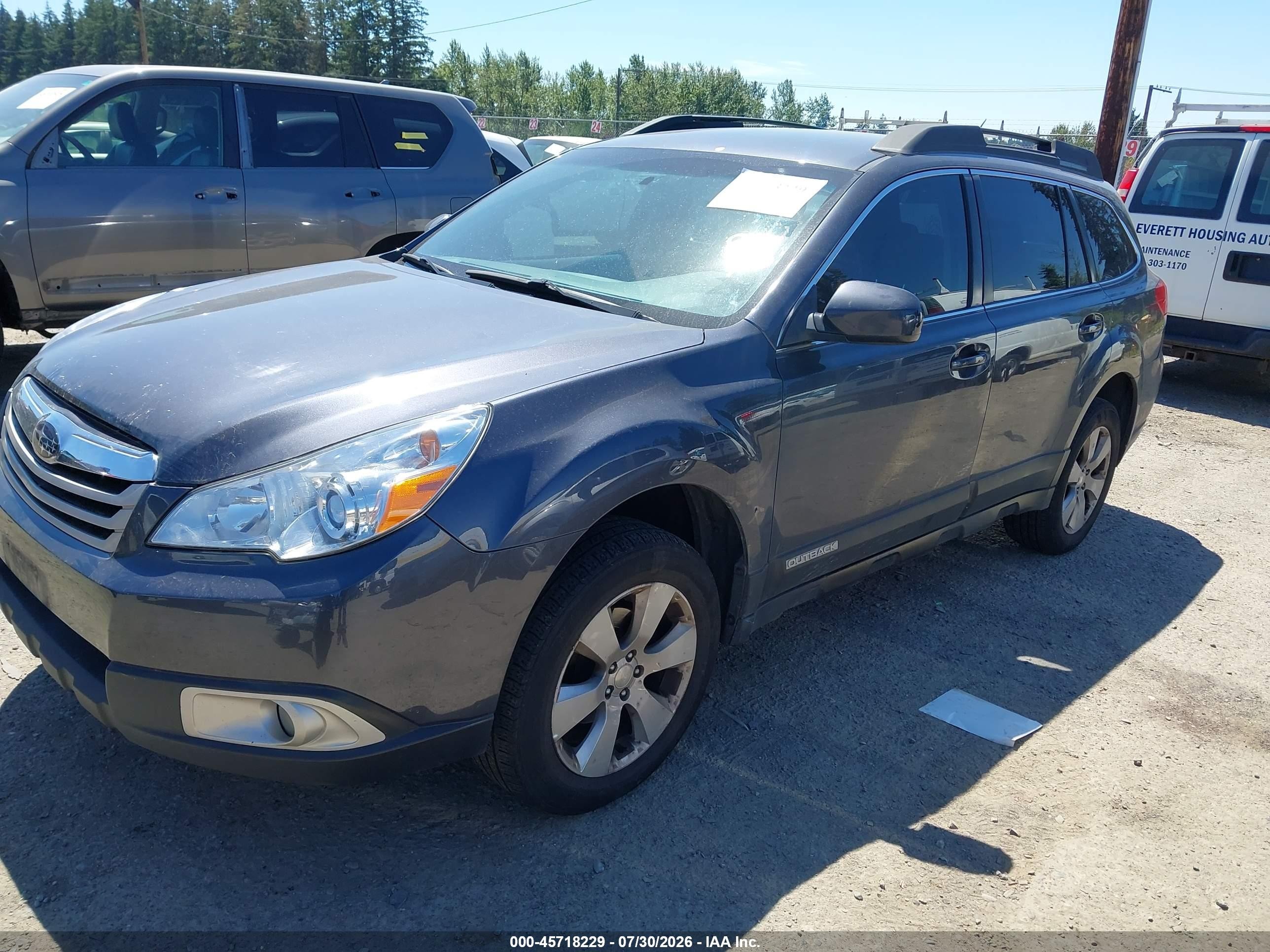 2012 Subaru Outback 2.5i Gray vin: 4S4BRBAC6C3269024