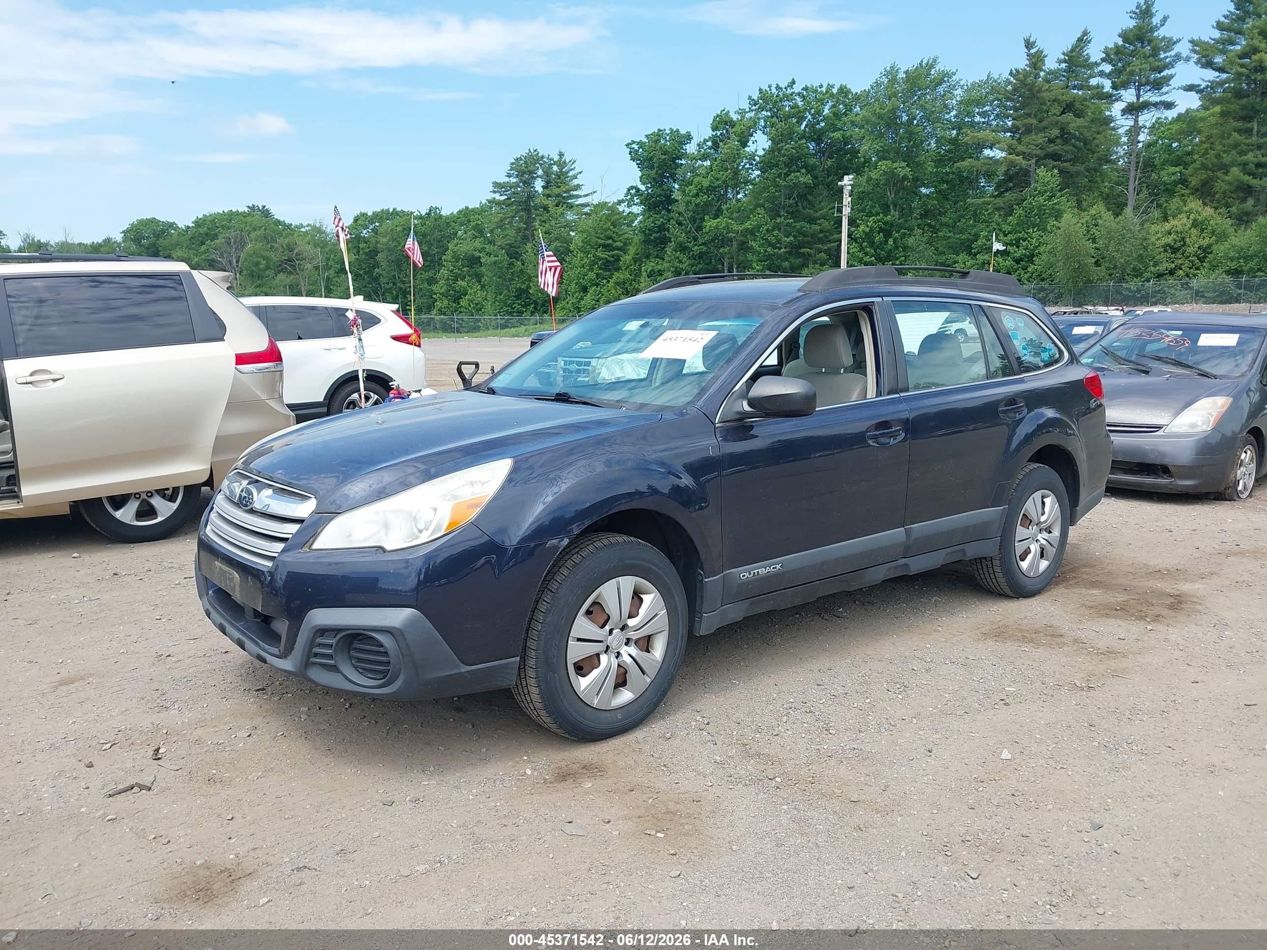 2013 Subaru Outback 2.5i Dark Blue vin: 4S4BRBAC6D3245212