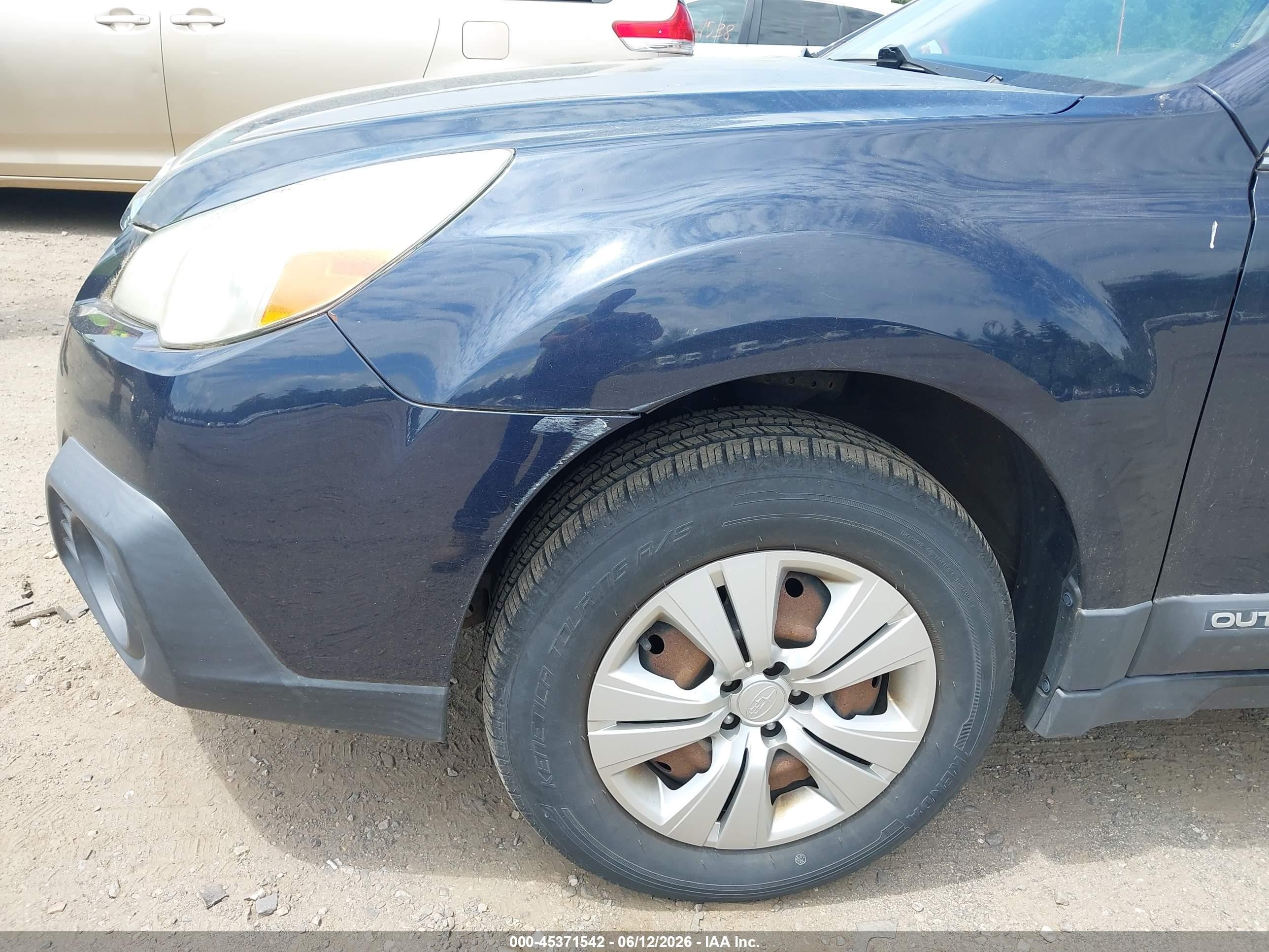 2013 Subaru Outback 2.5i Dark Blue vin: 4S4BRBAC6D3245212