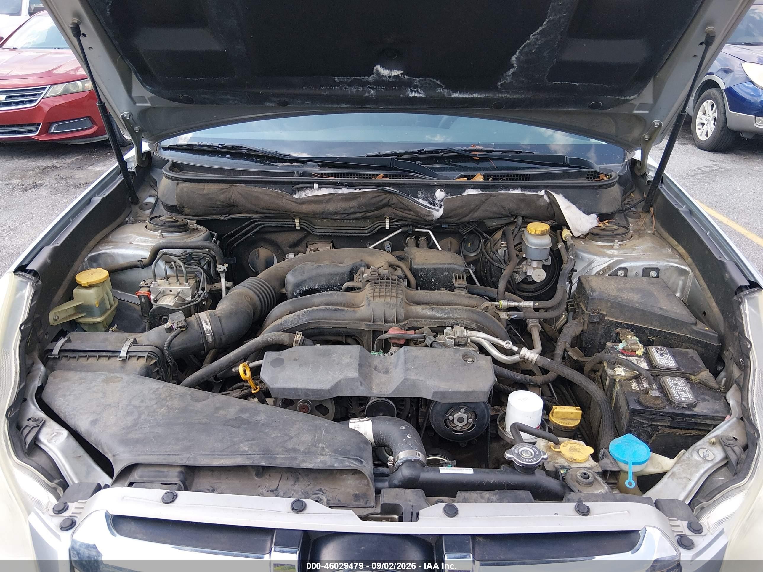 2014 Subaru Outback 2.5i Silver vin: 4S4BRBAC6E3321805