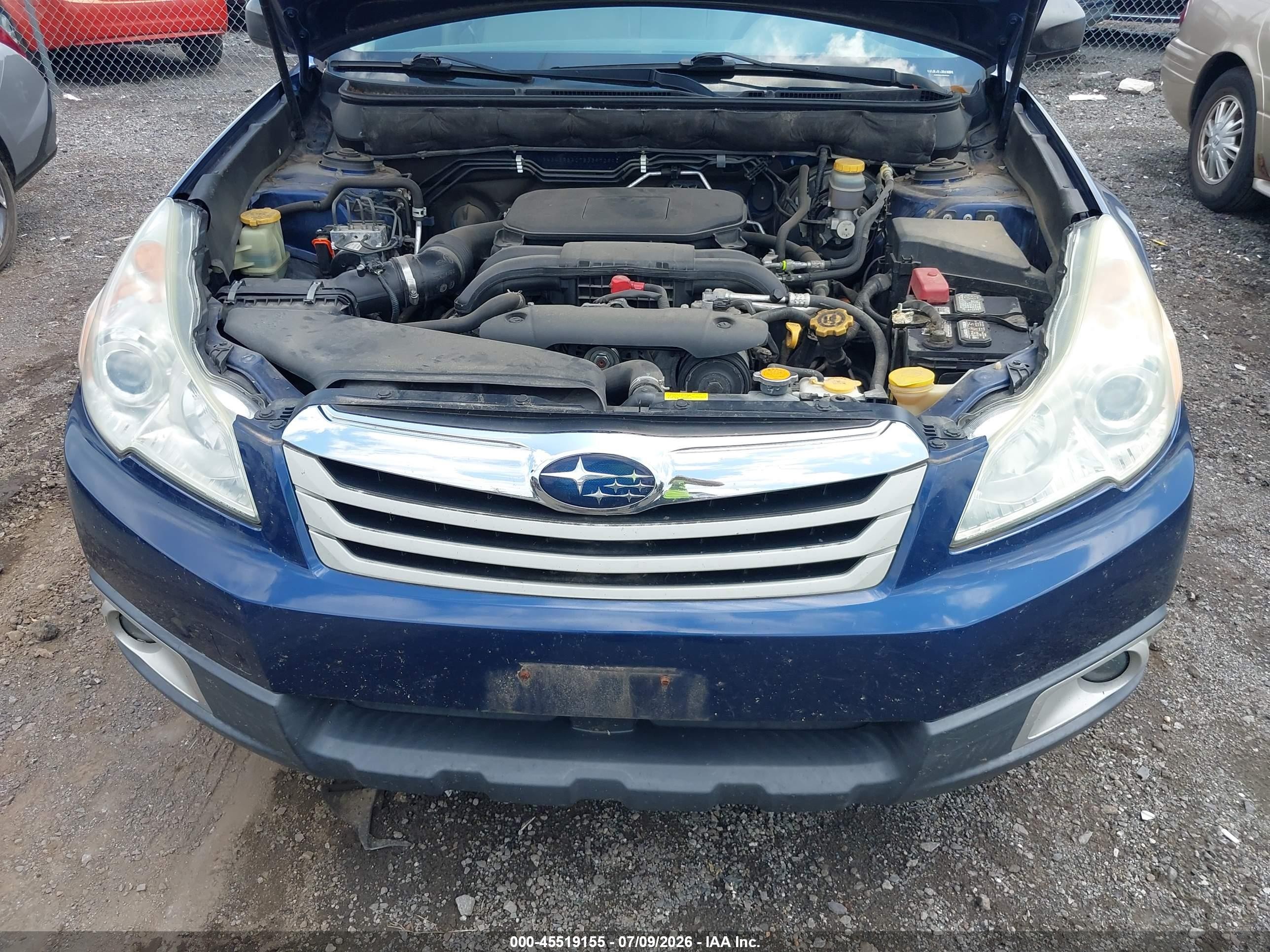 2011 Subaru Outback 2.5i Синий vin: 4S4BRBAC7B3397299
