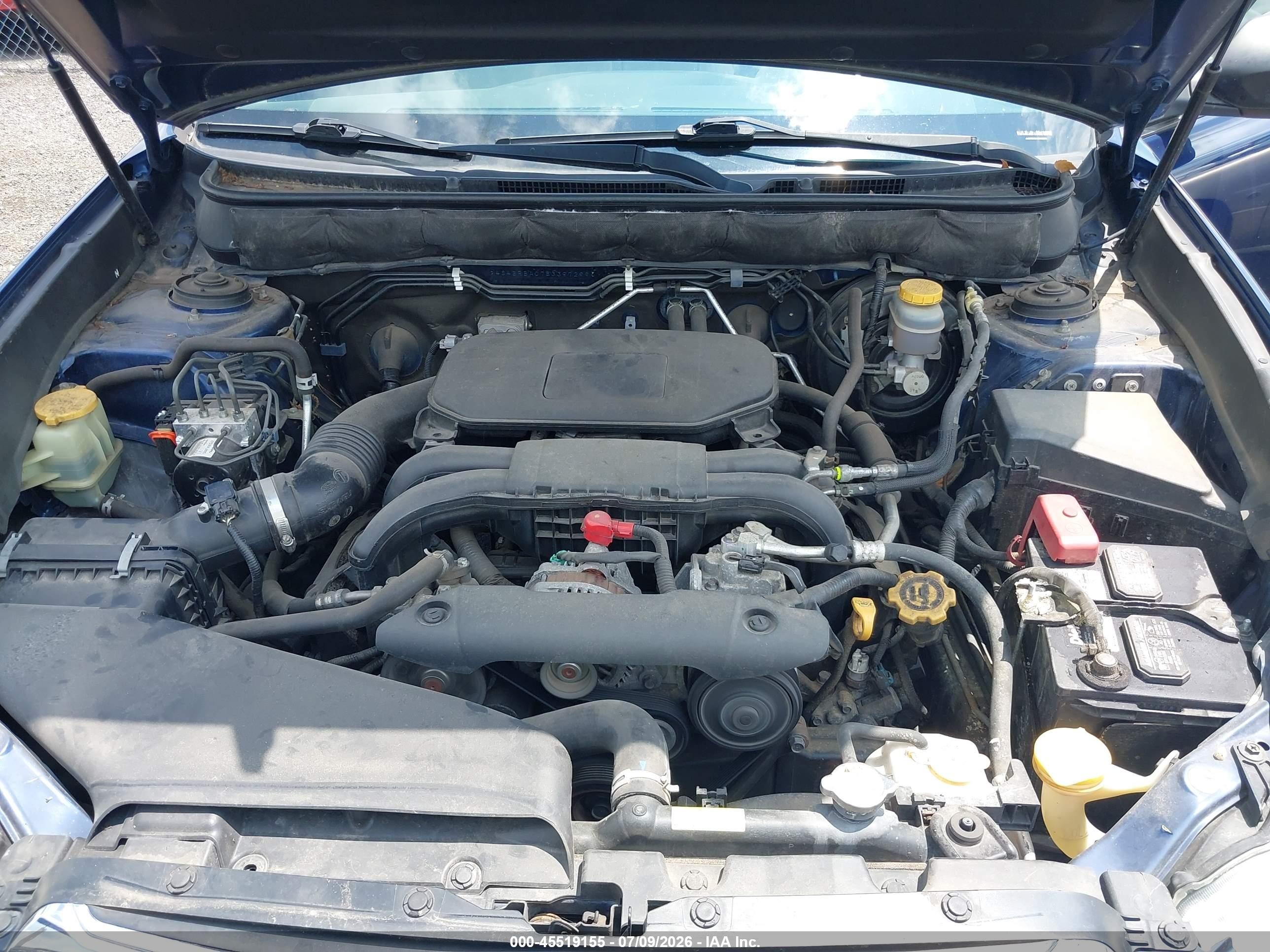 2011 Subaru Outback 2.5i Синий vin: 4S4BRBAC7B3397299