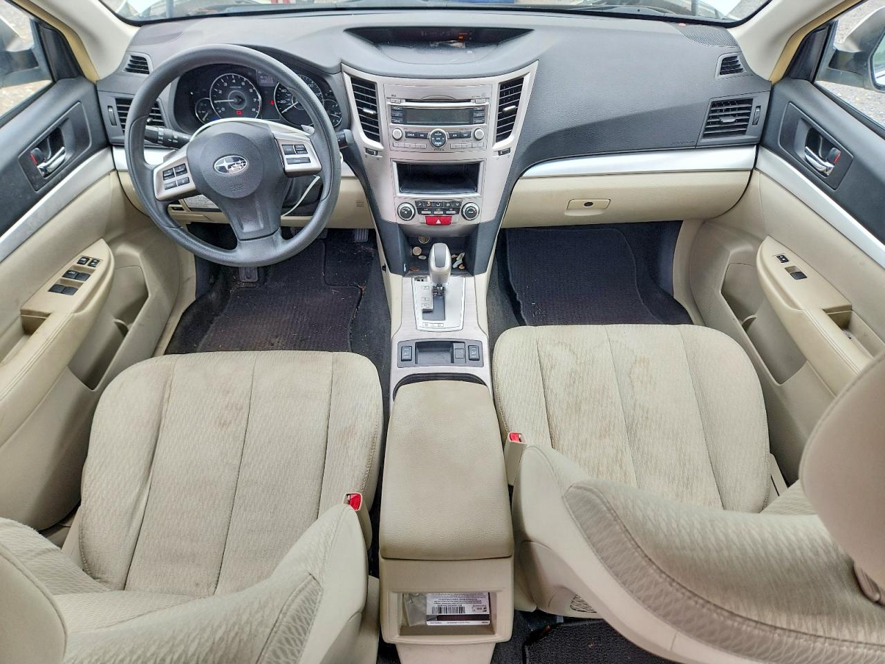 2012 Subaru Outback 2.5i White vin: 4S4BRBAC7C3296992