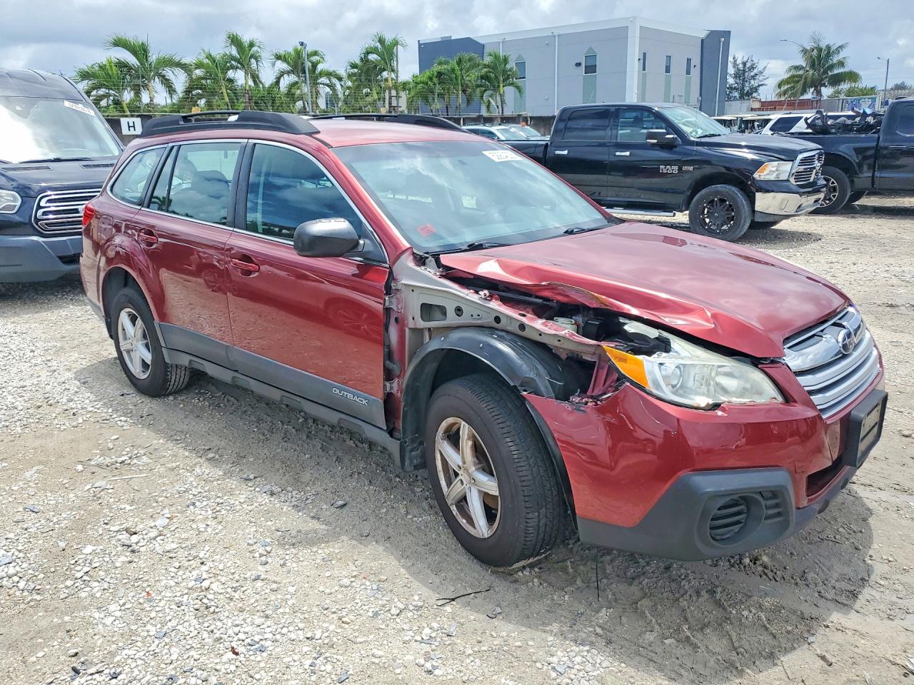 2013 Subaru Outback 2.5i Red vin: 4S4BRBAC7D3273729
