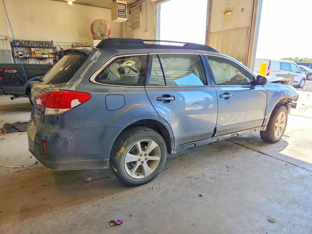 2014 Subaru Outback Sw 4wd Blue vin: 4S4BRBAC7E3242949