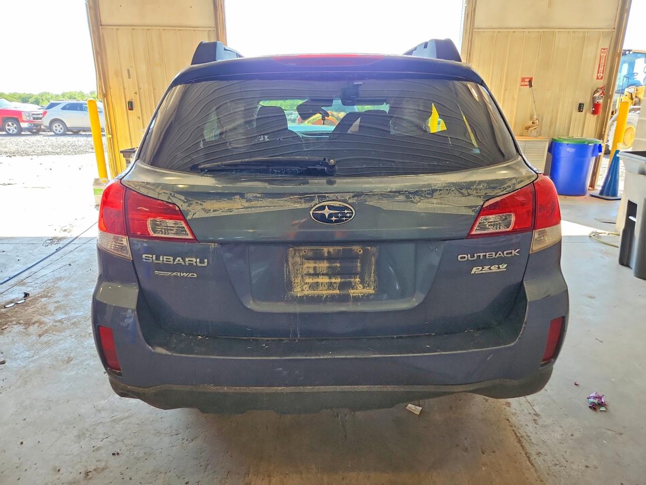 2014 Subaru Outback Sw 4wd Blue vin: 4S4BRBAC7E3242949