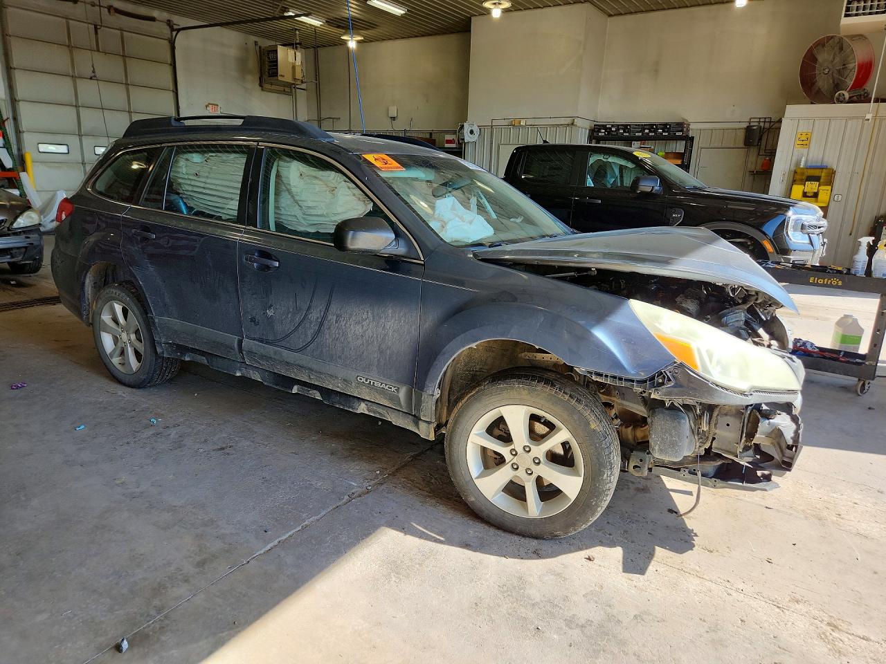 2014 Subaru Outback Sw 4wd Blue vin: 4S4BRBAC7E3242949