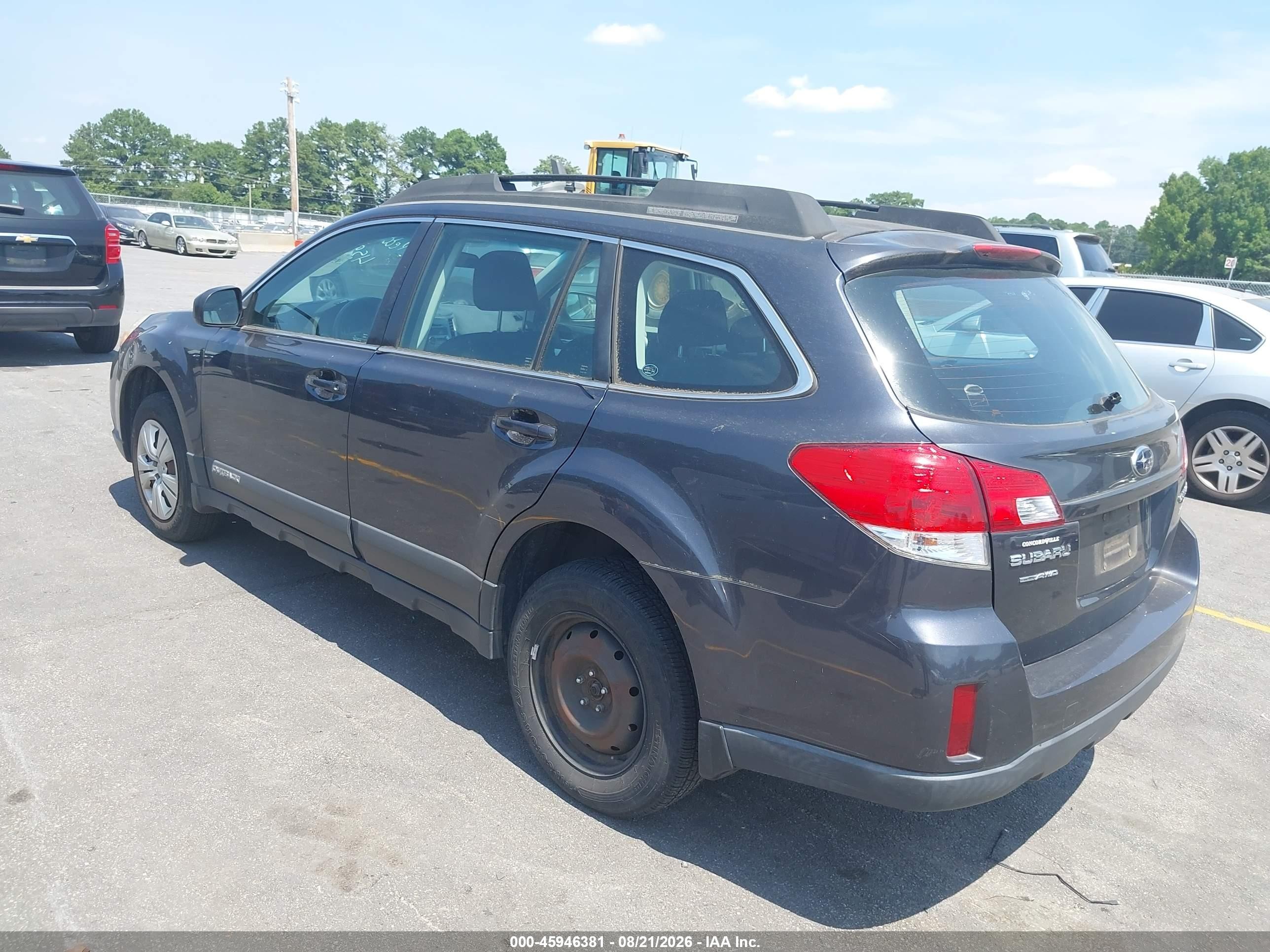 2011 Subaru Outback 2.5i Light Blue vin: 4S4BRBAC8B3413395