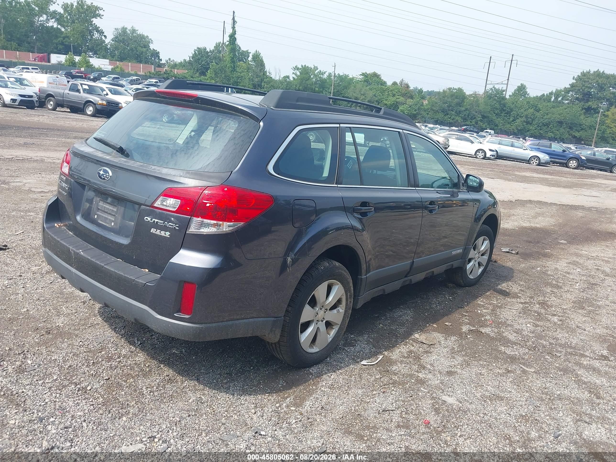 2012 Subaru Outback 2.5i Gray vin: 4S4BRBAC8C3269378