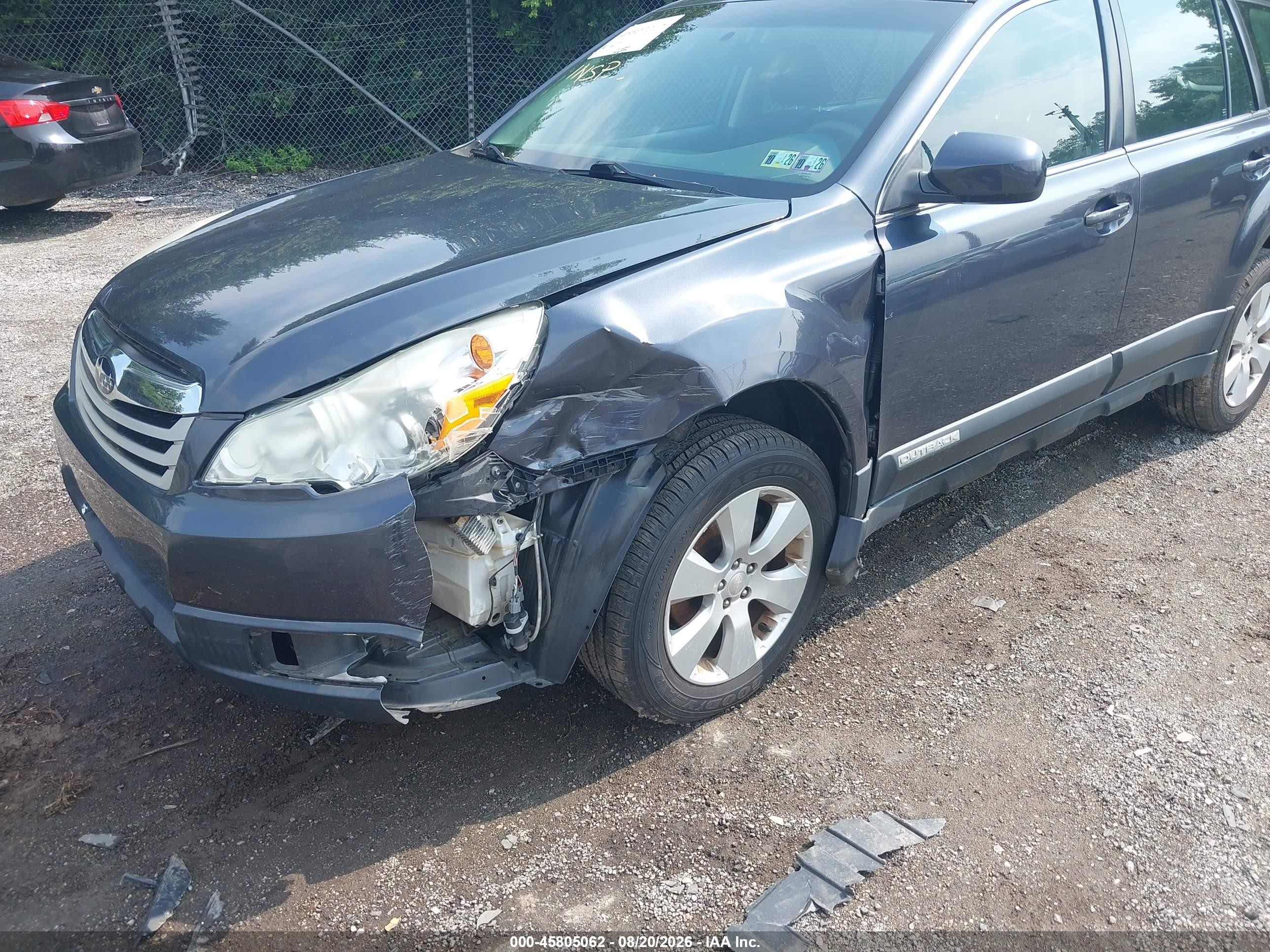 2012 Subaru Outback 2.5i Gray vin: 4S4BRBAC8C3269378