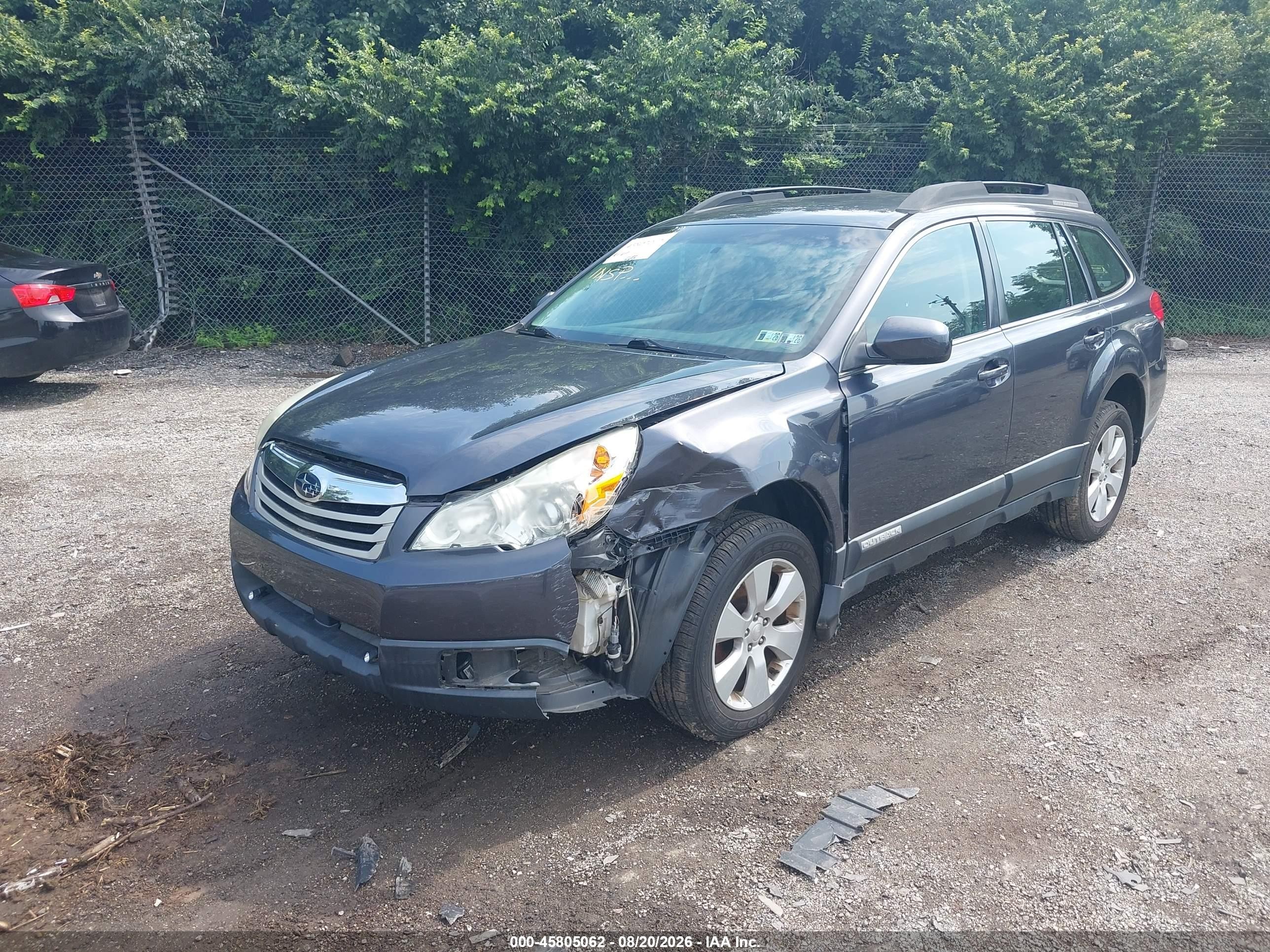 2012 Subaru Outback 2.5i Gray vin: 4S4BRBAC8C3269378